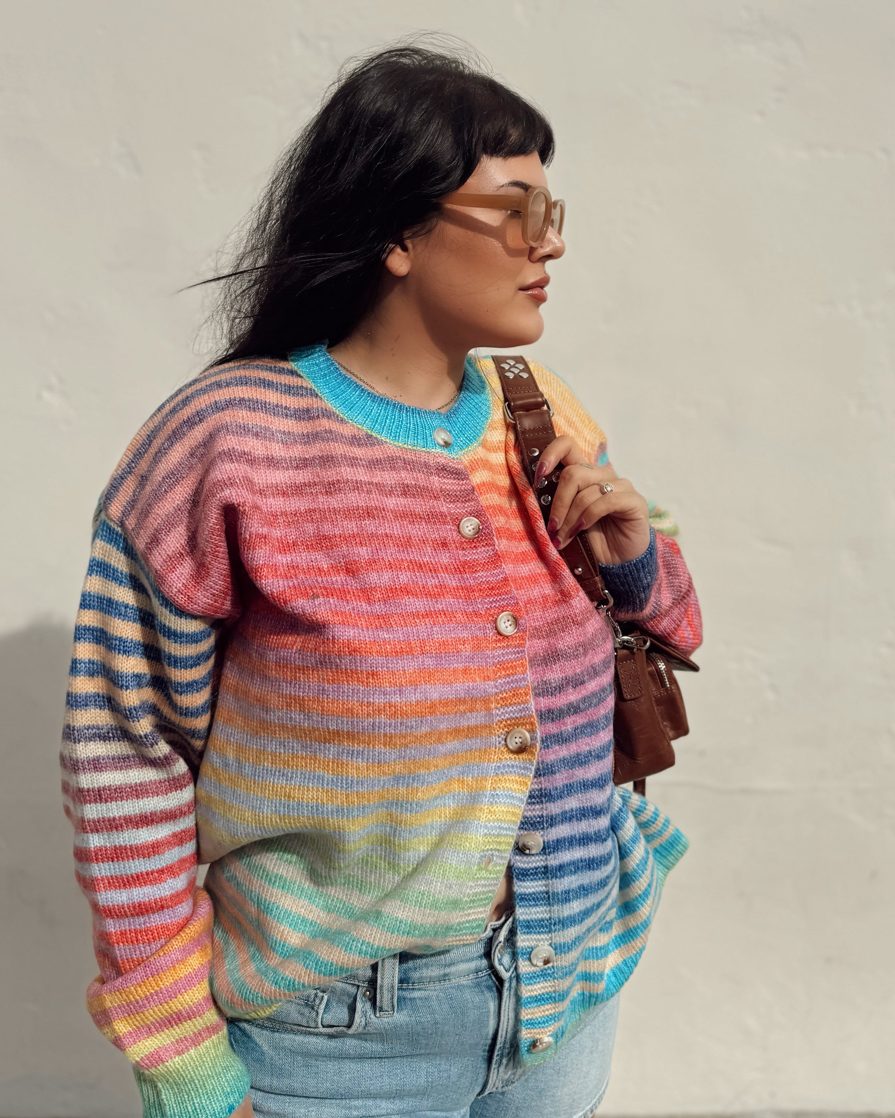 Rainbow Cardigan Sweater