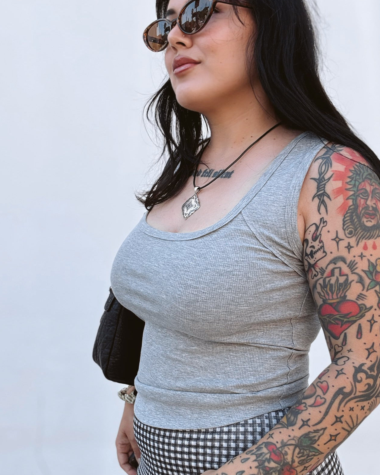 Classic Ribbed Tank - Heather