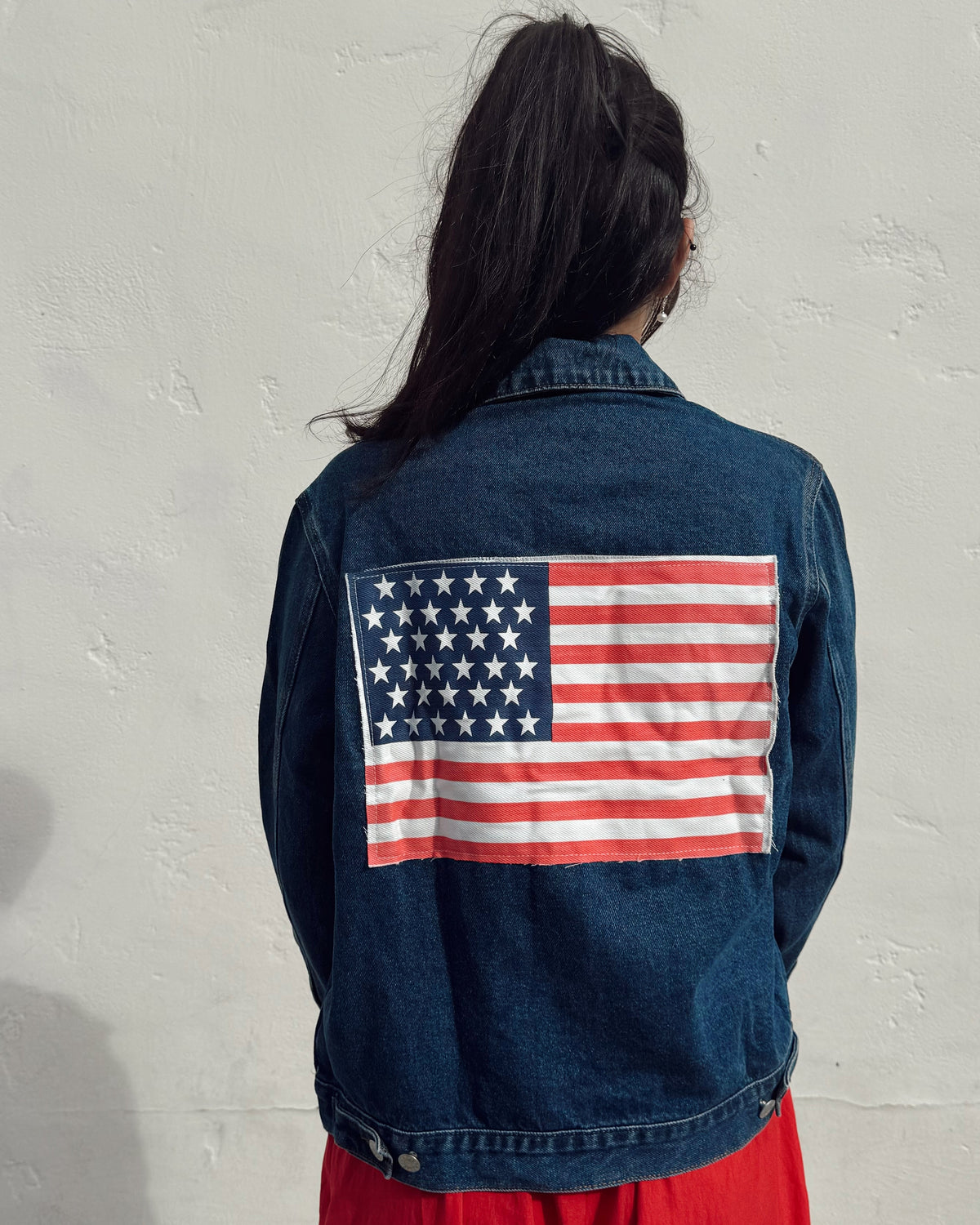 Miss America Patched Denim Jacket