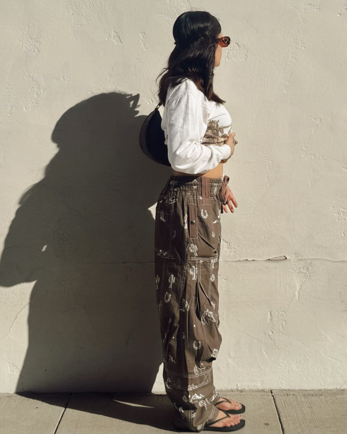 Western Barrel Pants - Burnout