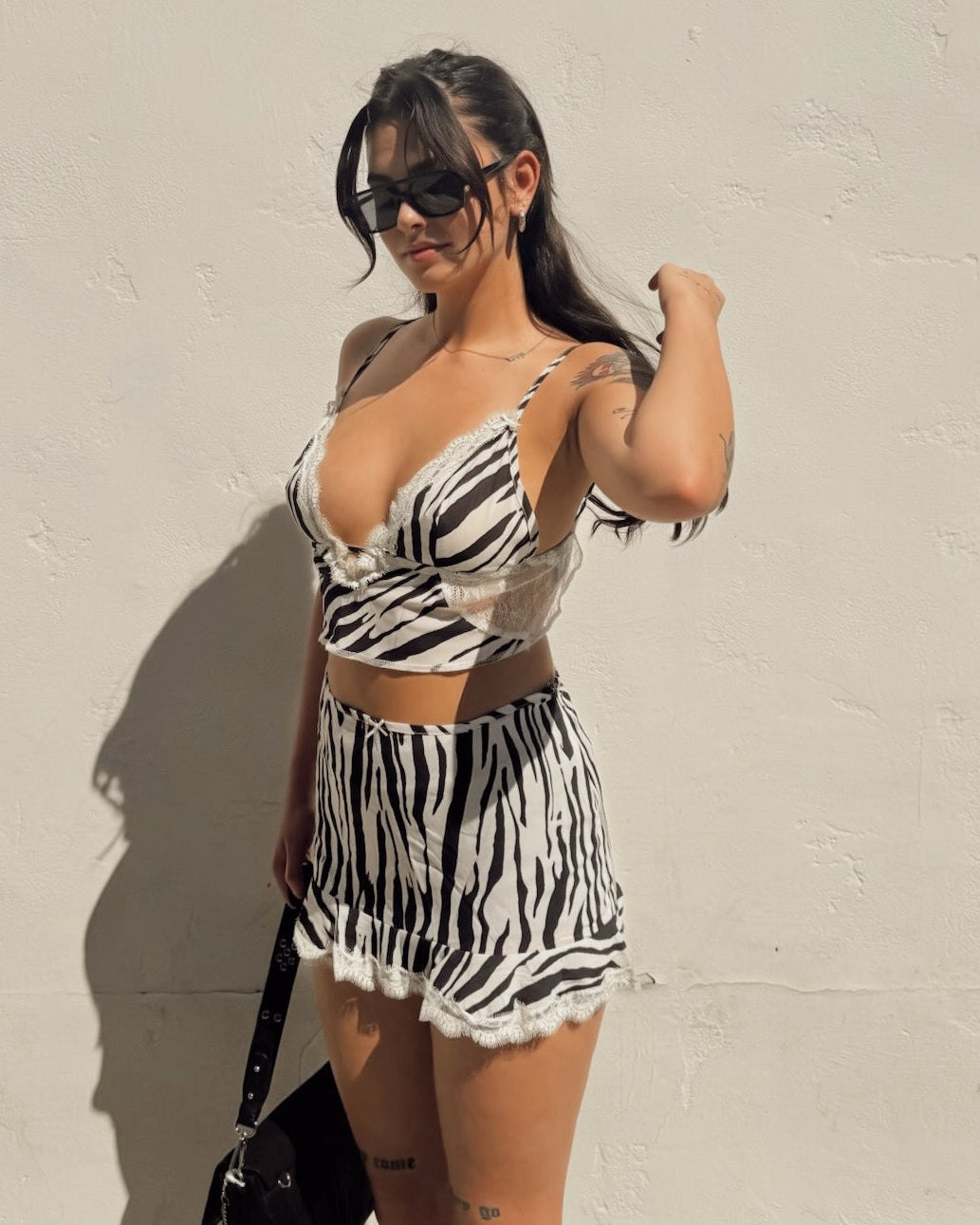 Lace Trim Zebra Mini Set