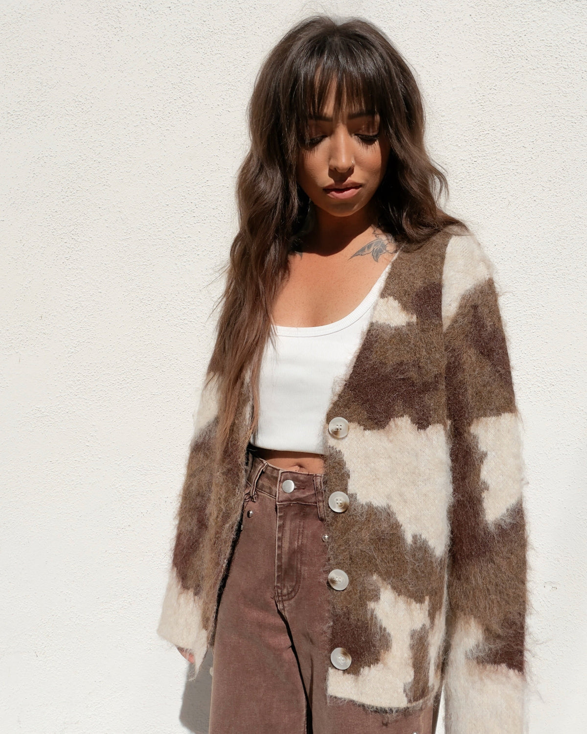 Cowhide Cardigan