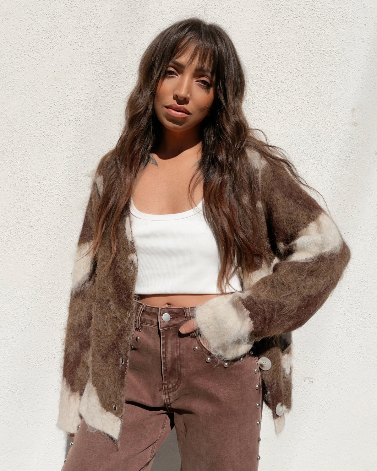 Cowhide Cardigan