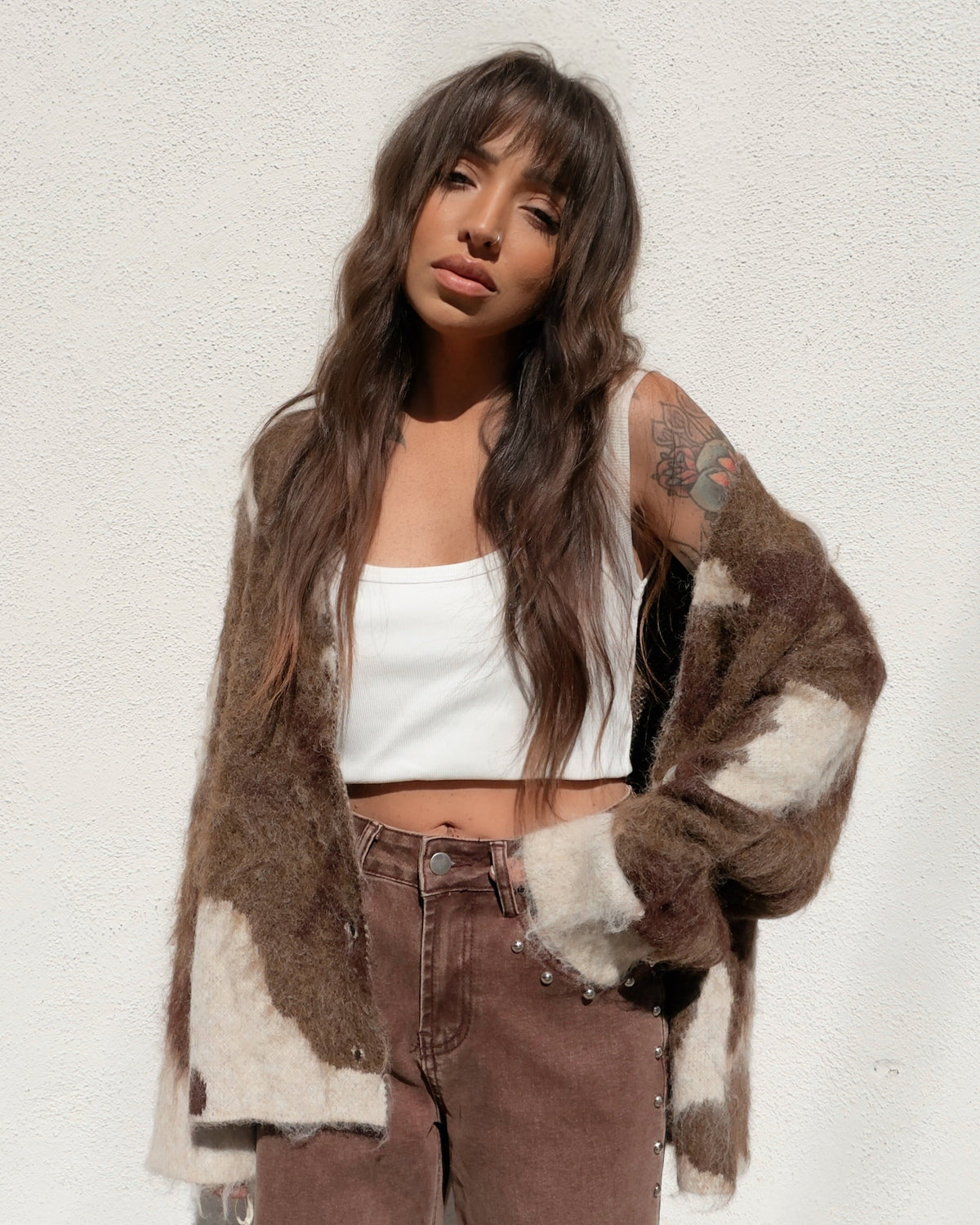 Cowhide Cardigan
