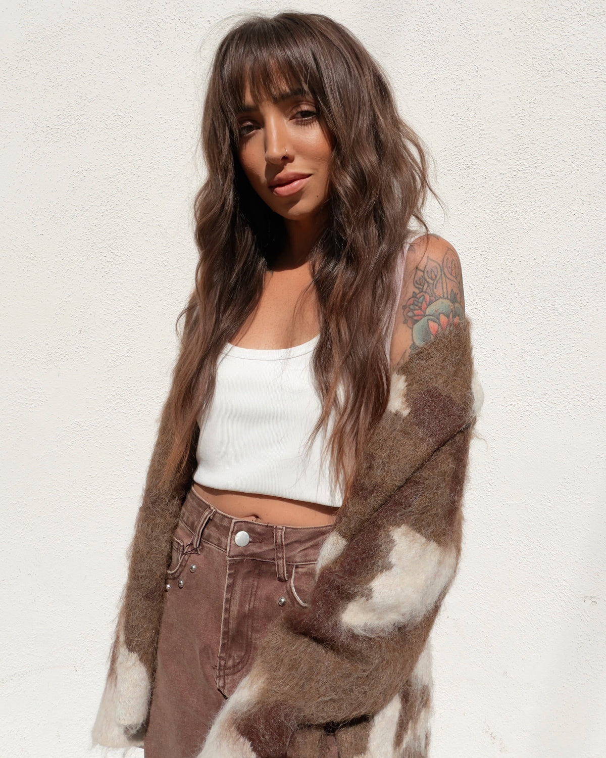 Cowhide Cardigan