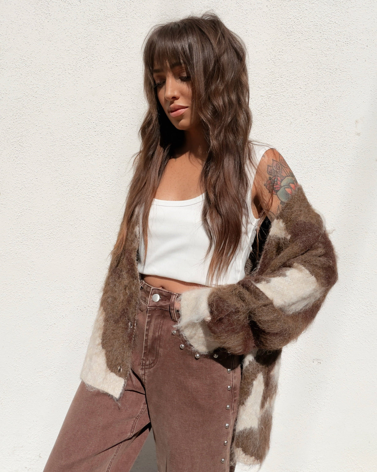 Cowhide Cardigan