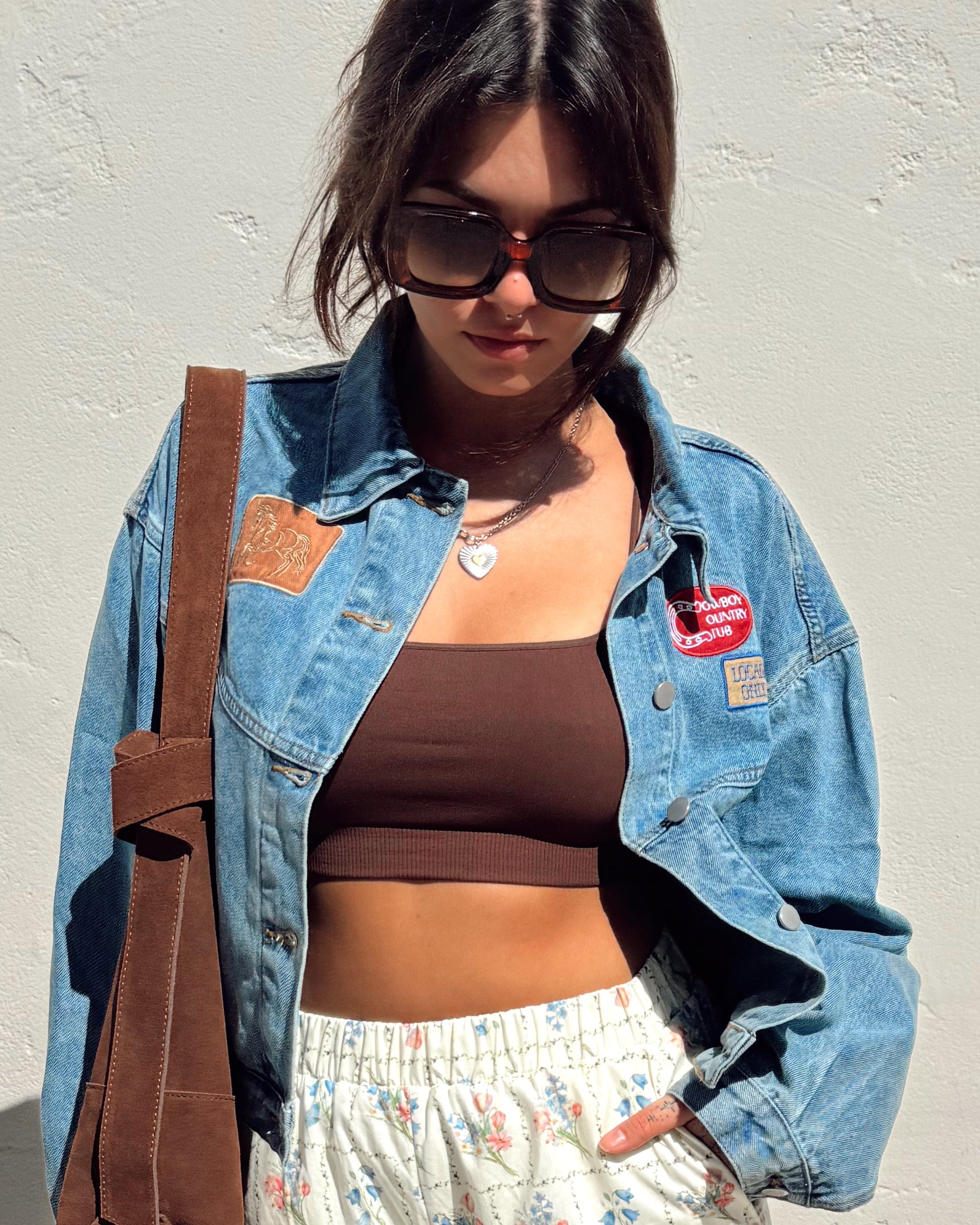 Western Patch Denim Jacket