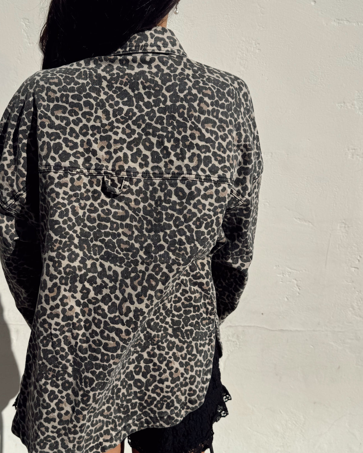 Leopard Denim Shacket
