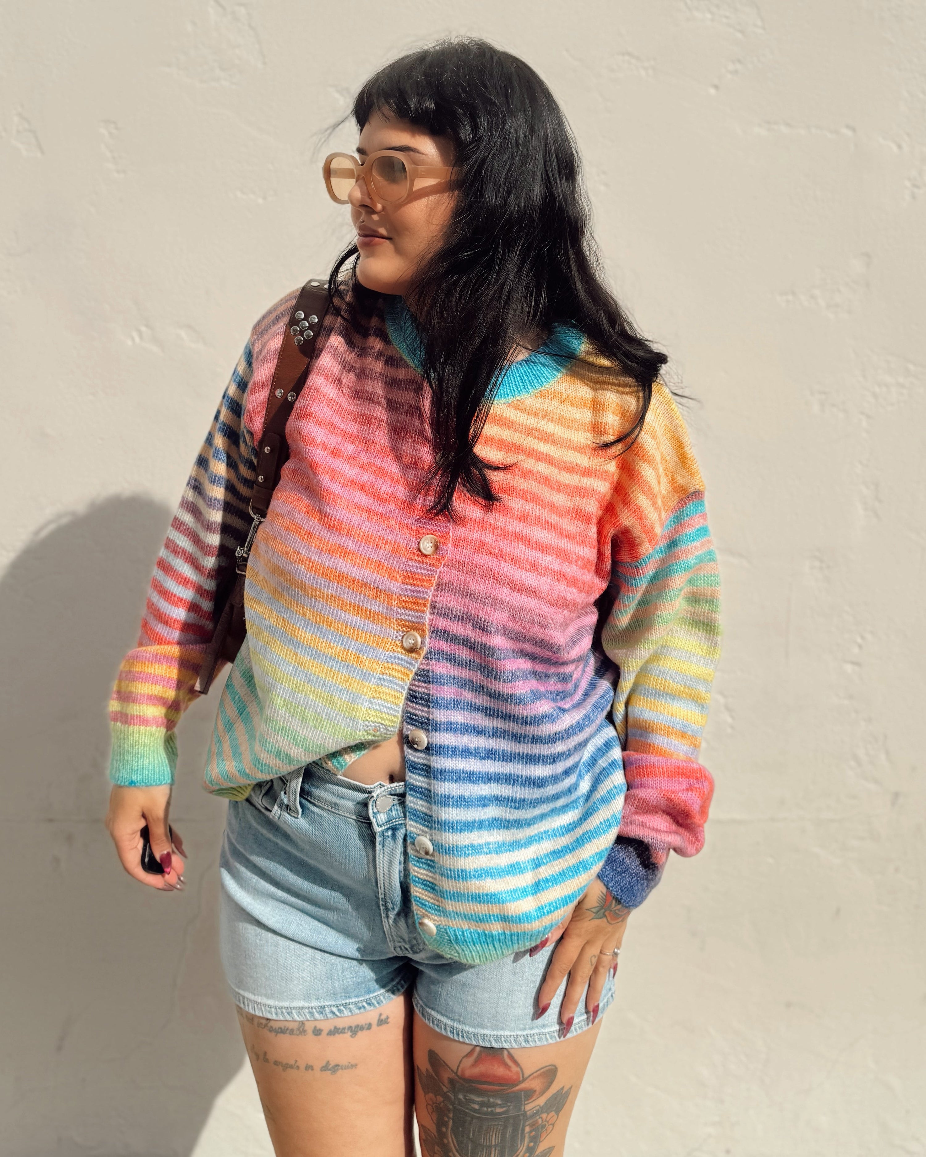 Rainbow Cardigan Sweater