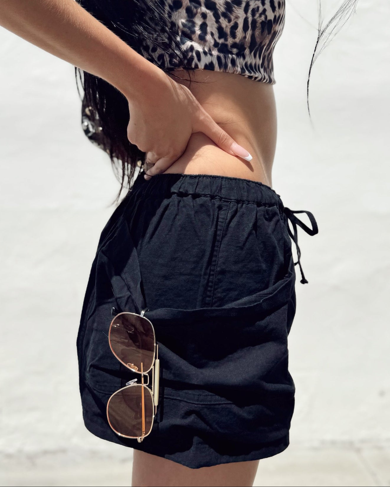 Utility Pocket Shorts - Black