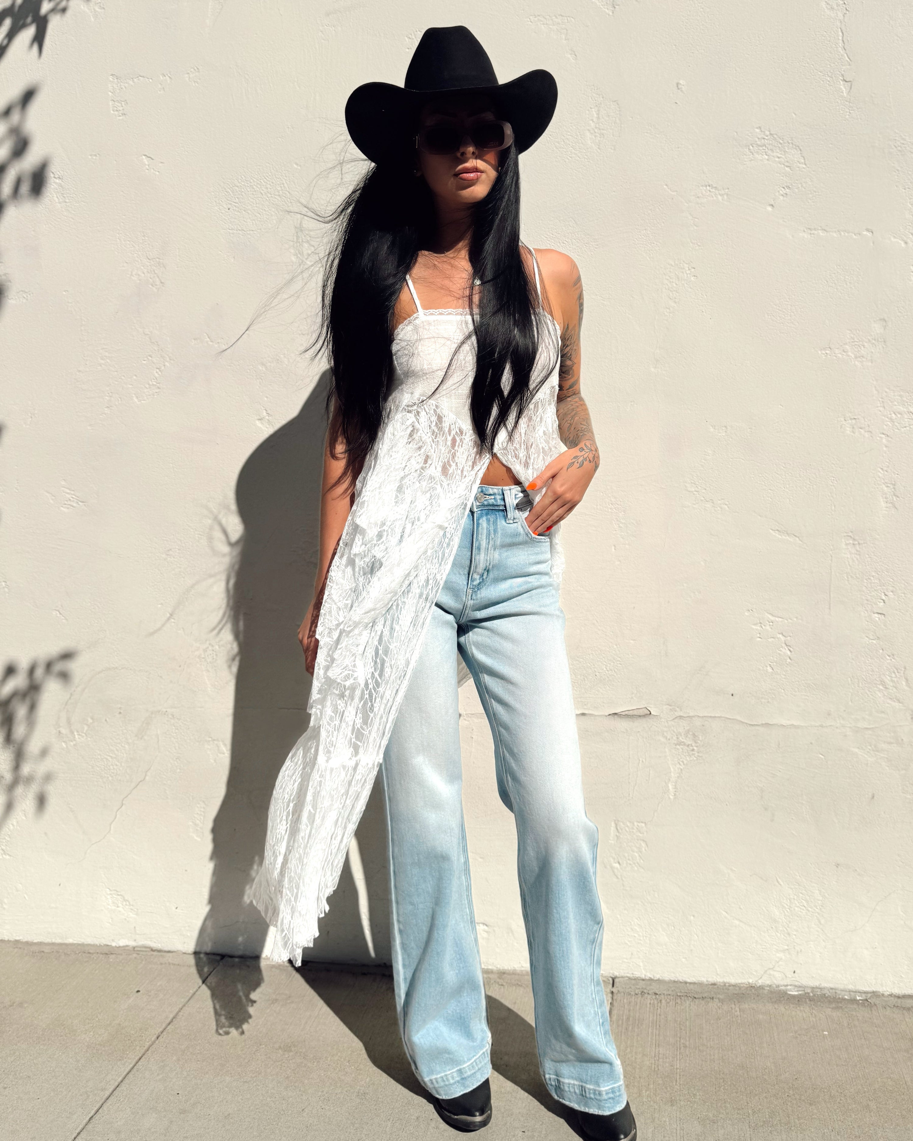 Lace Cami Maxi Top