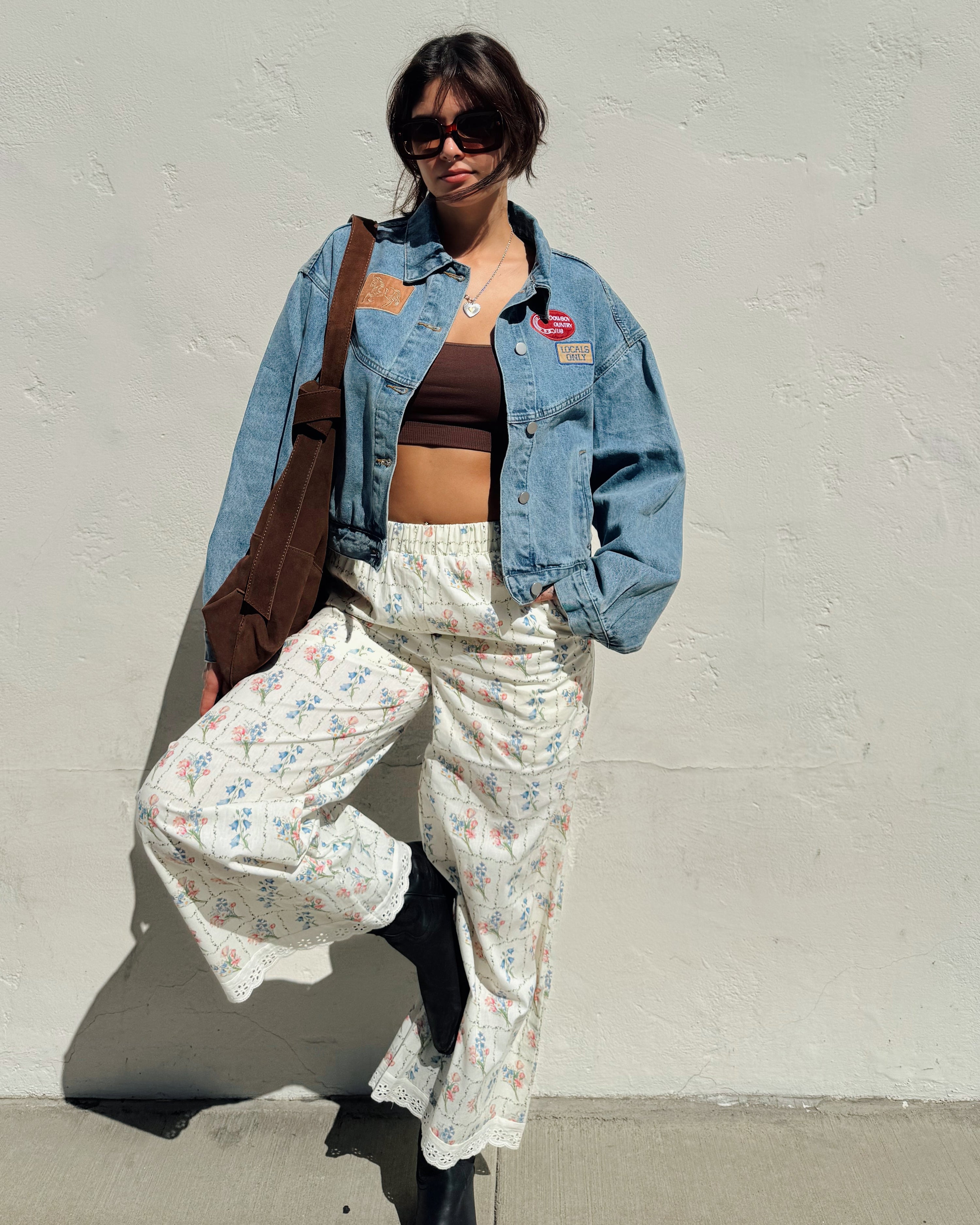 Flower Garden Wide Leg Pants