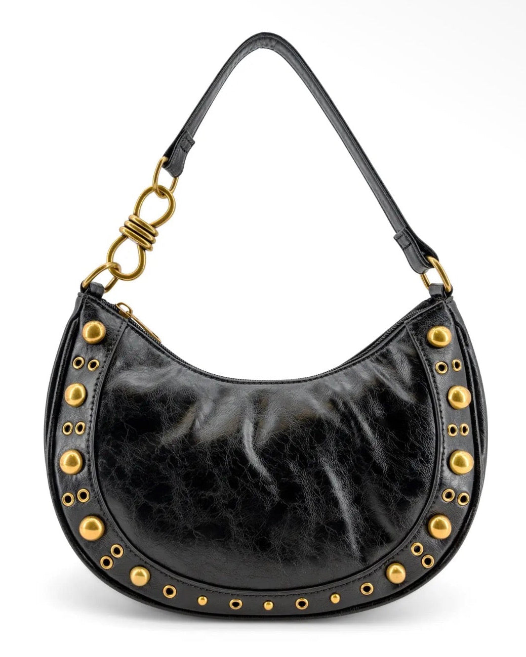 Dune Studded Crescent Bag