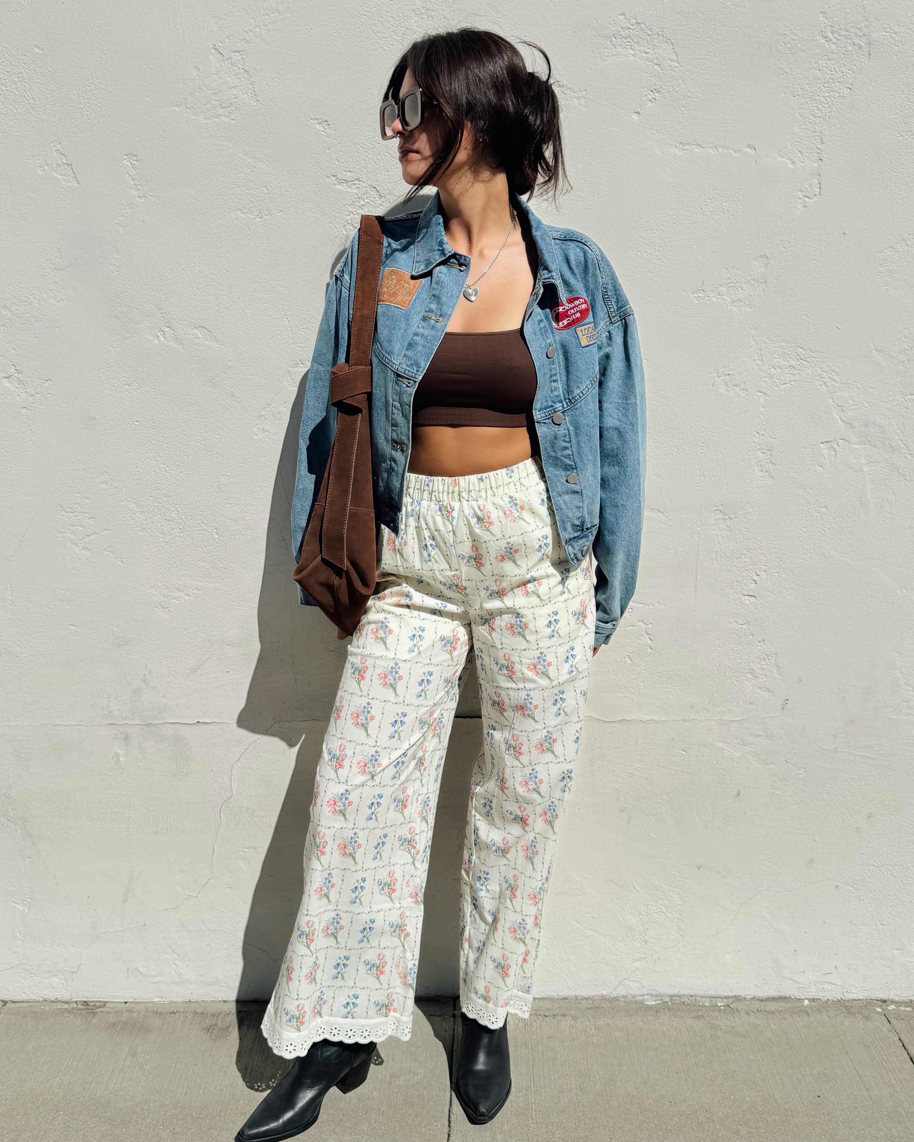Flower Garden Wide Leg Pants
