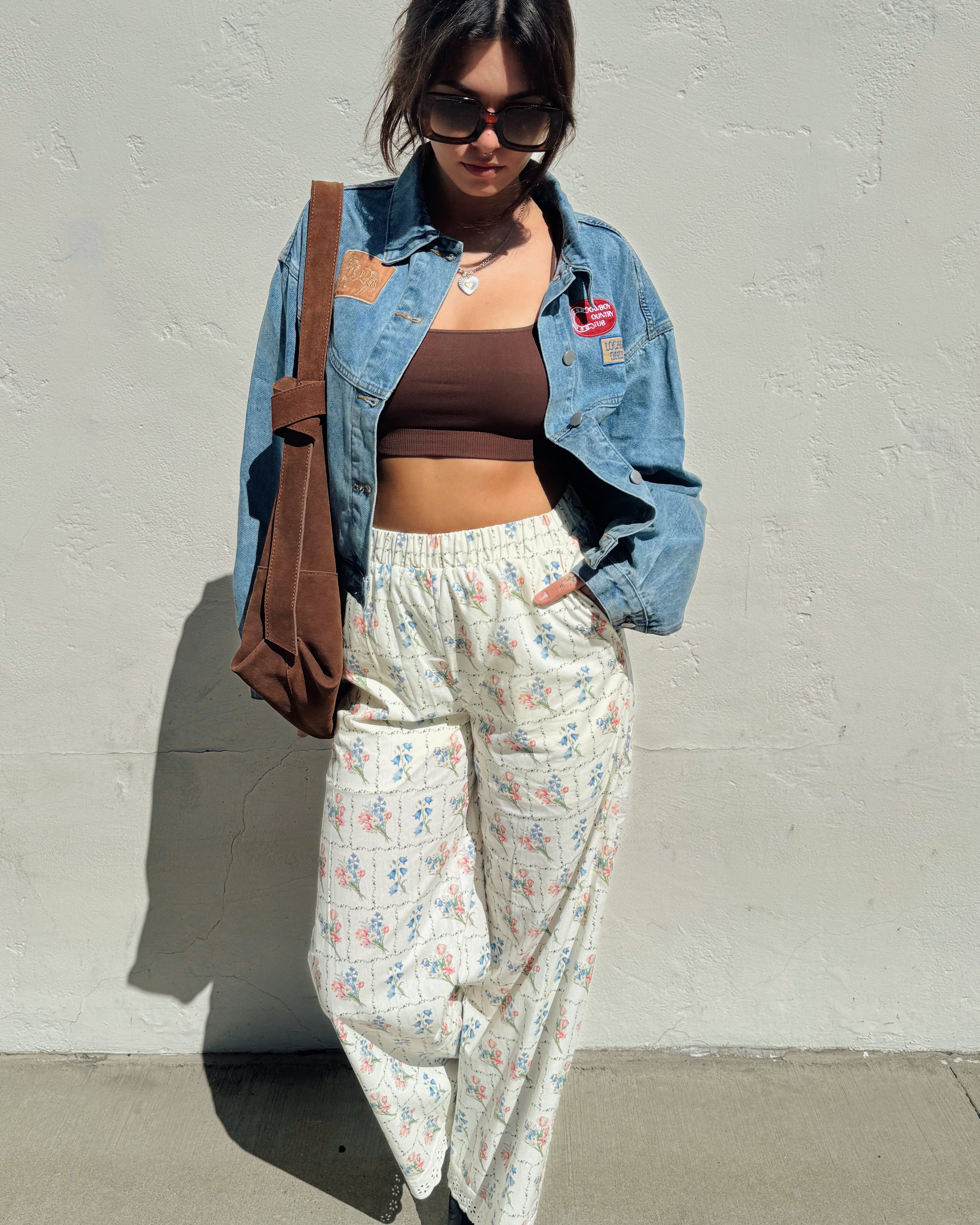 Flower Garden Wide Leg Pants