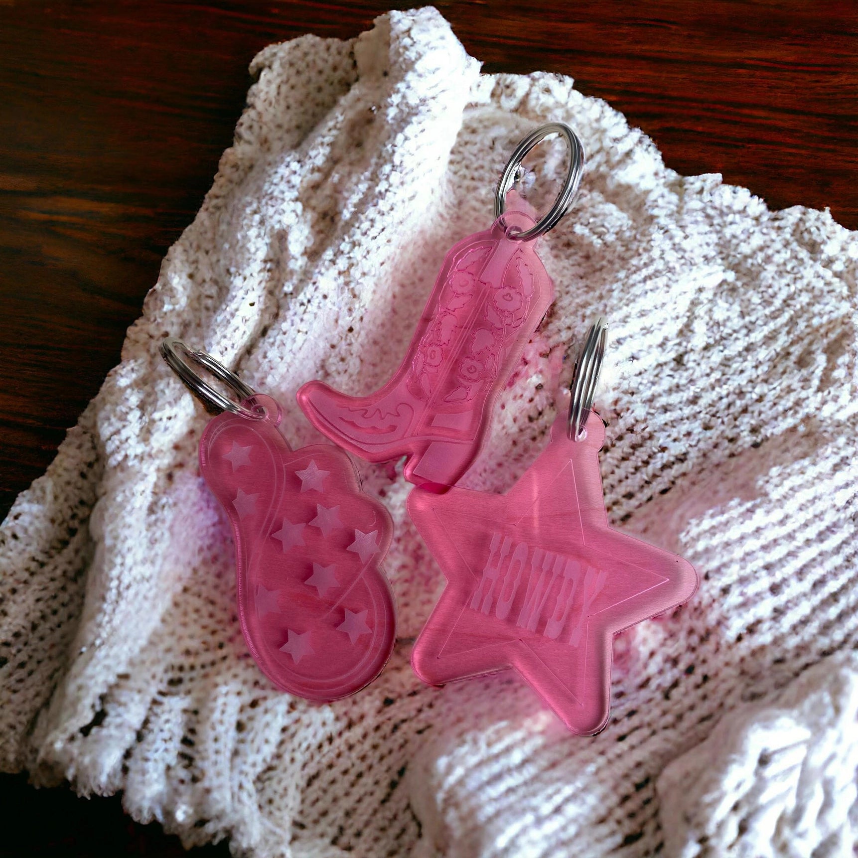 Western Acrylic Keychain