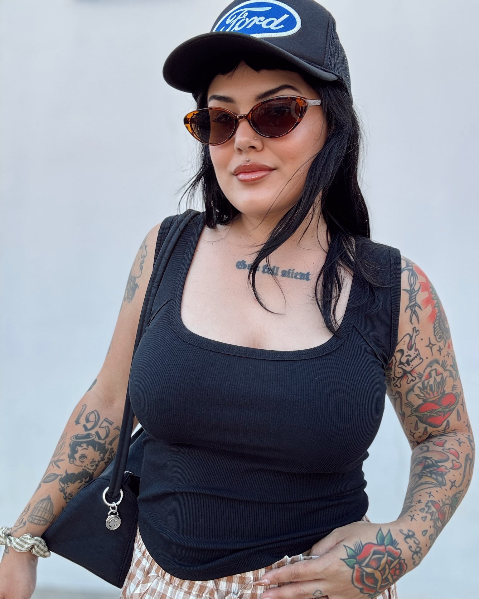 Classic Ribbed Tank - Black