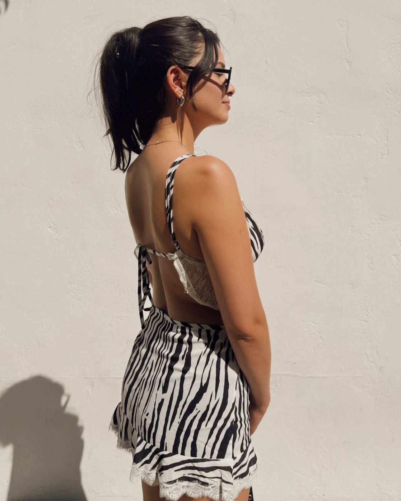 Lace Trim Zebra Mini Set