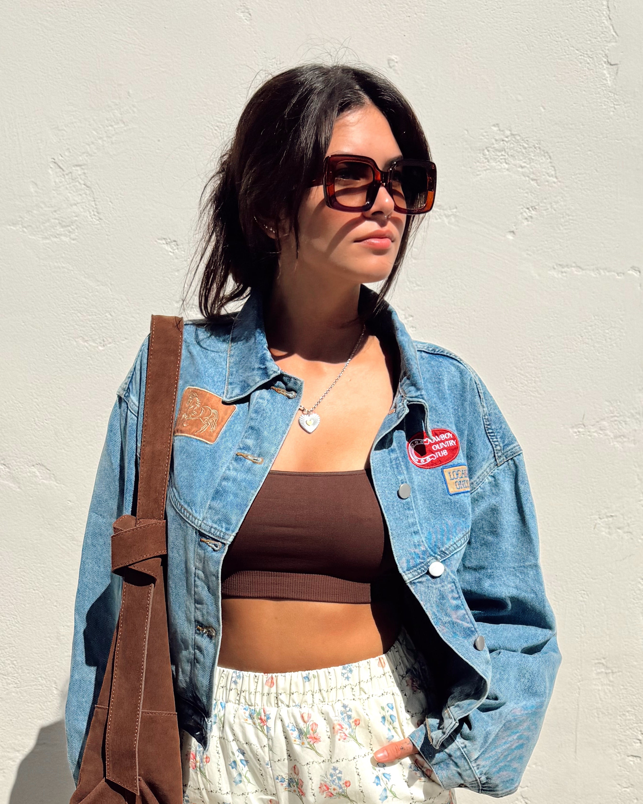 Western Patch Denim Jacket