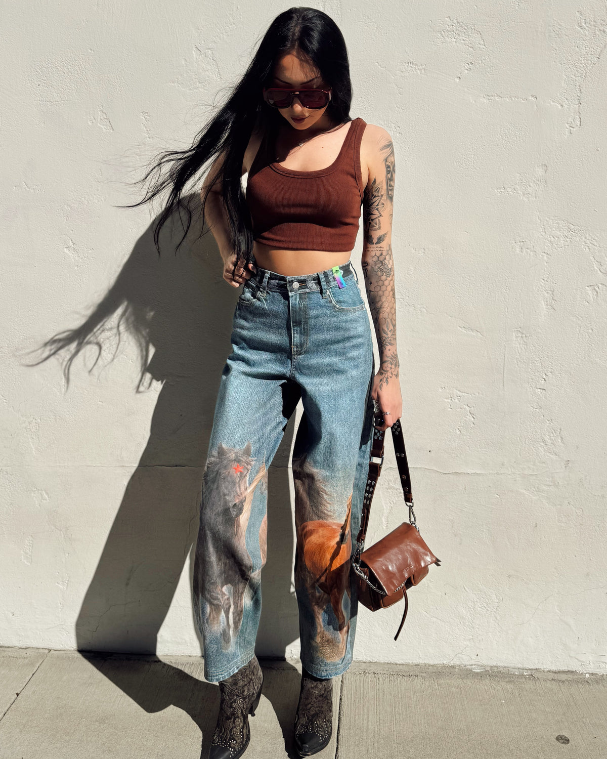Howdy Horse Barrel Jeans