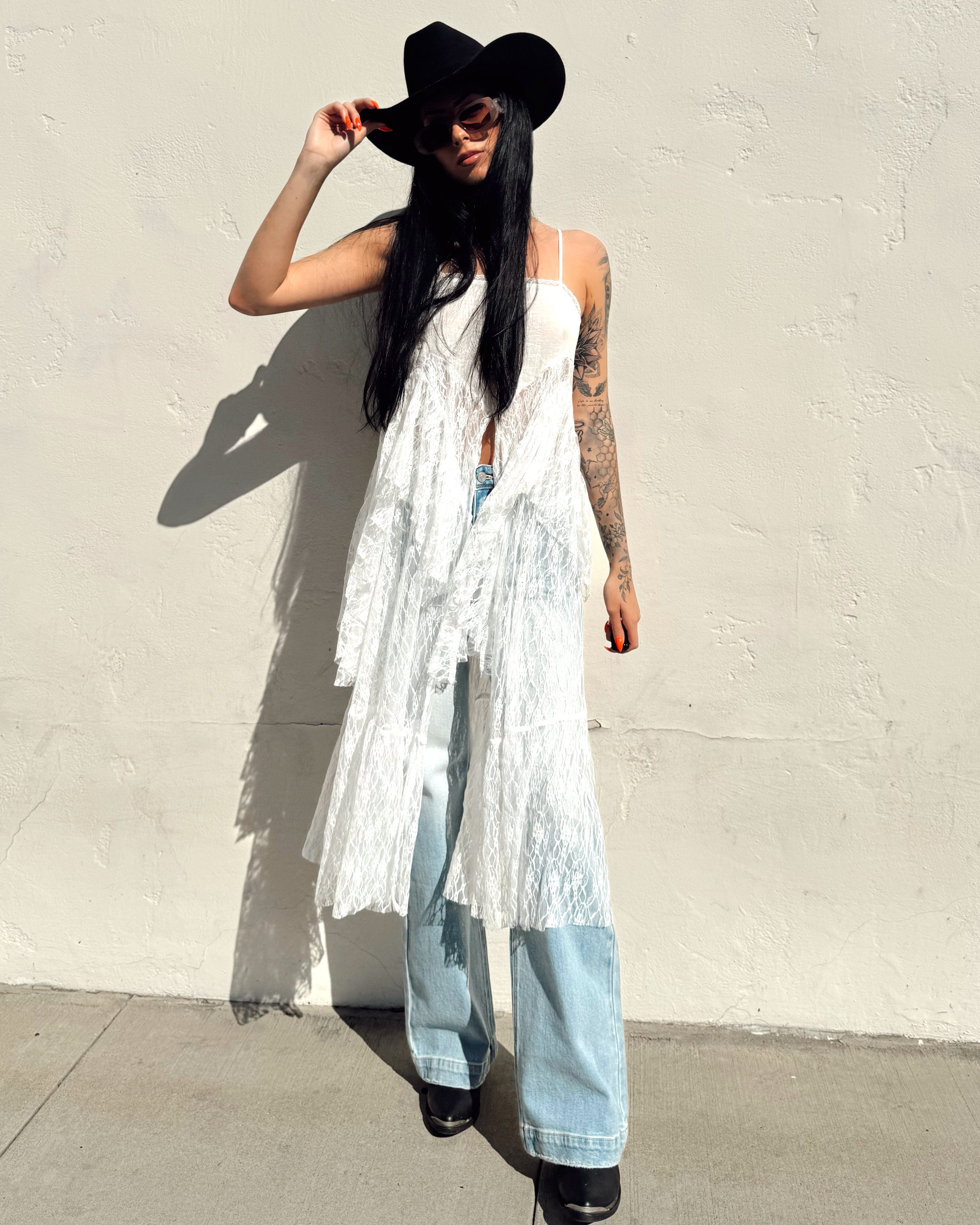 Lace Cami Maxi Top