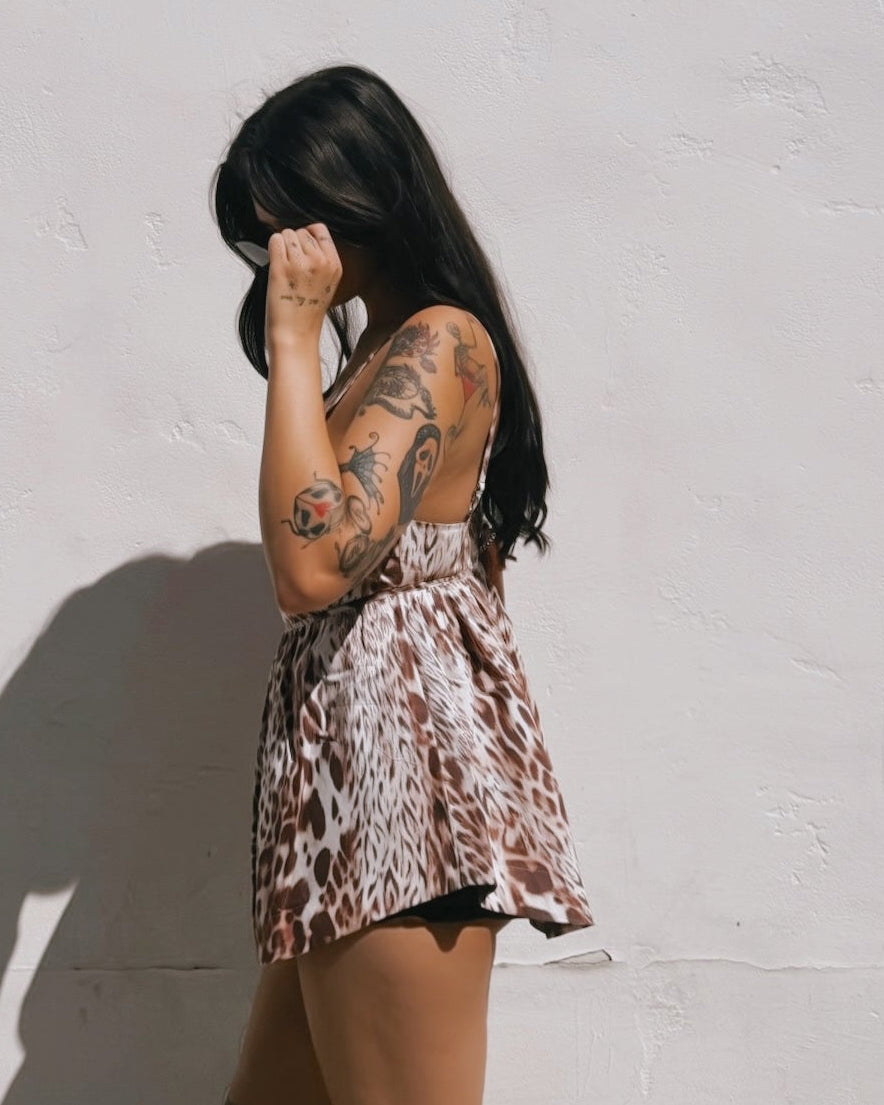 Leopard Tunic Top
