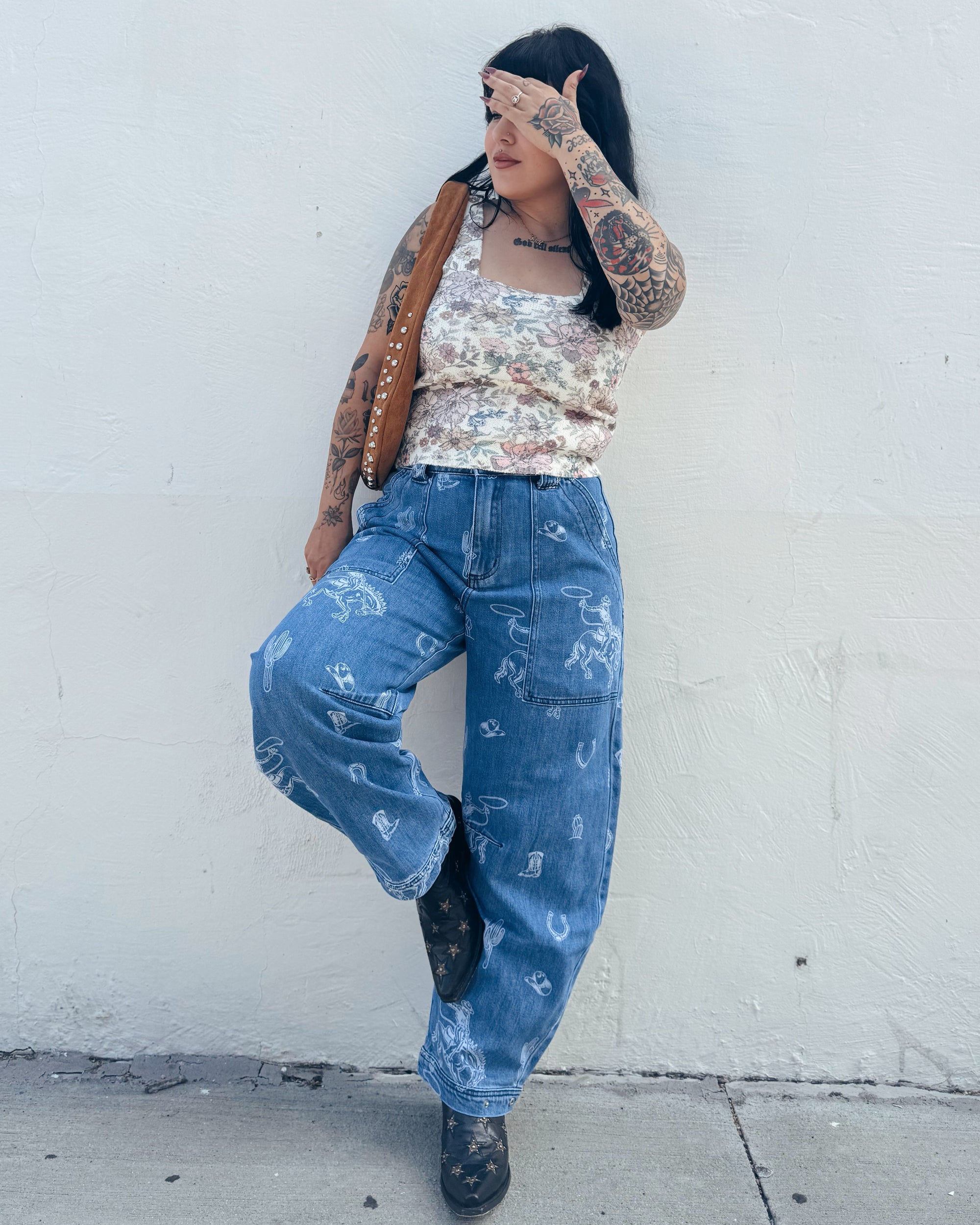 Western Barrel Jeans