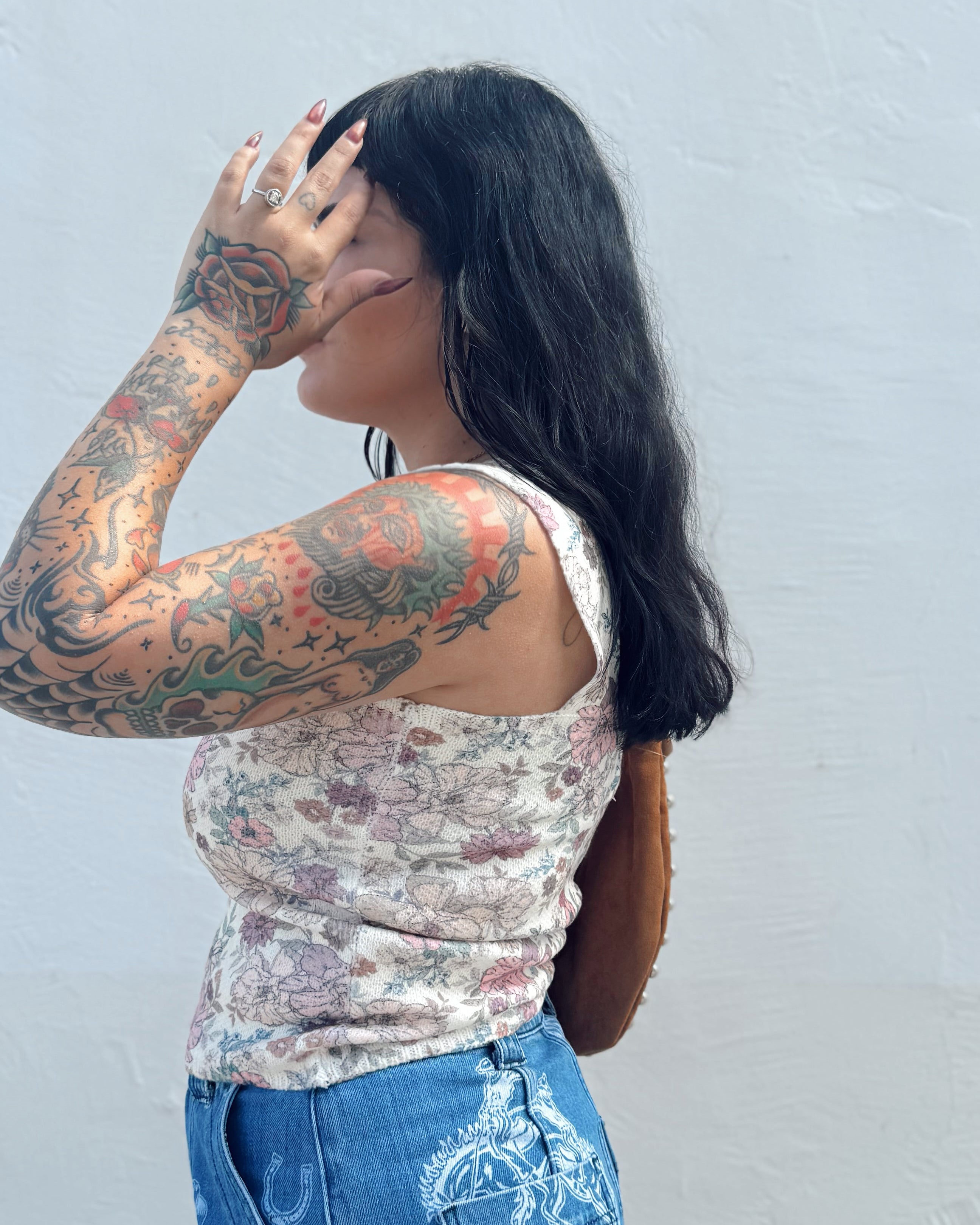 Knit Floral Tank