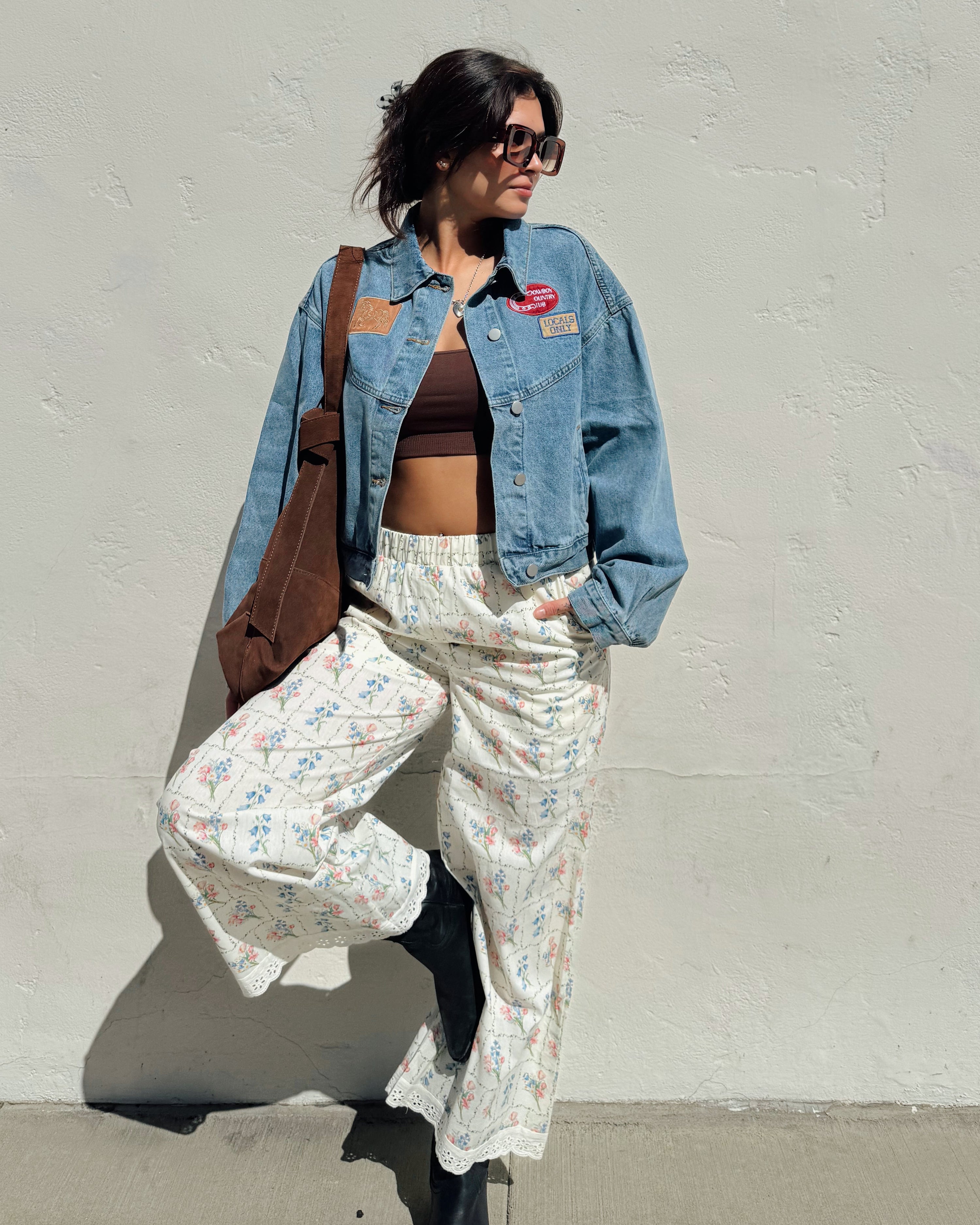 Flower Garden Wide Leg Pants