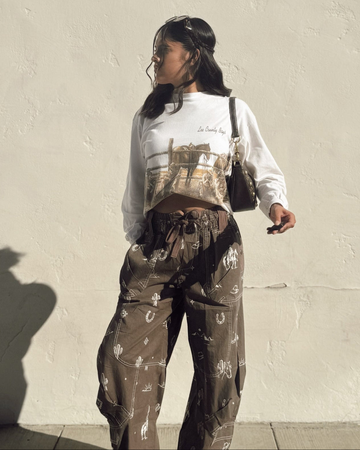 Western Barrel Pants - Burnout