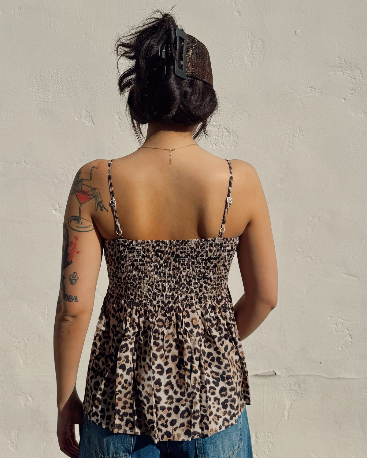 Leopard Babydoll Cami Tank