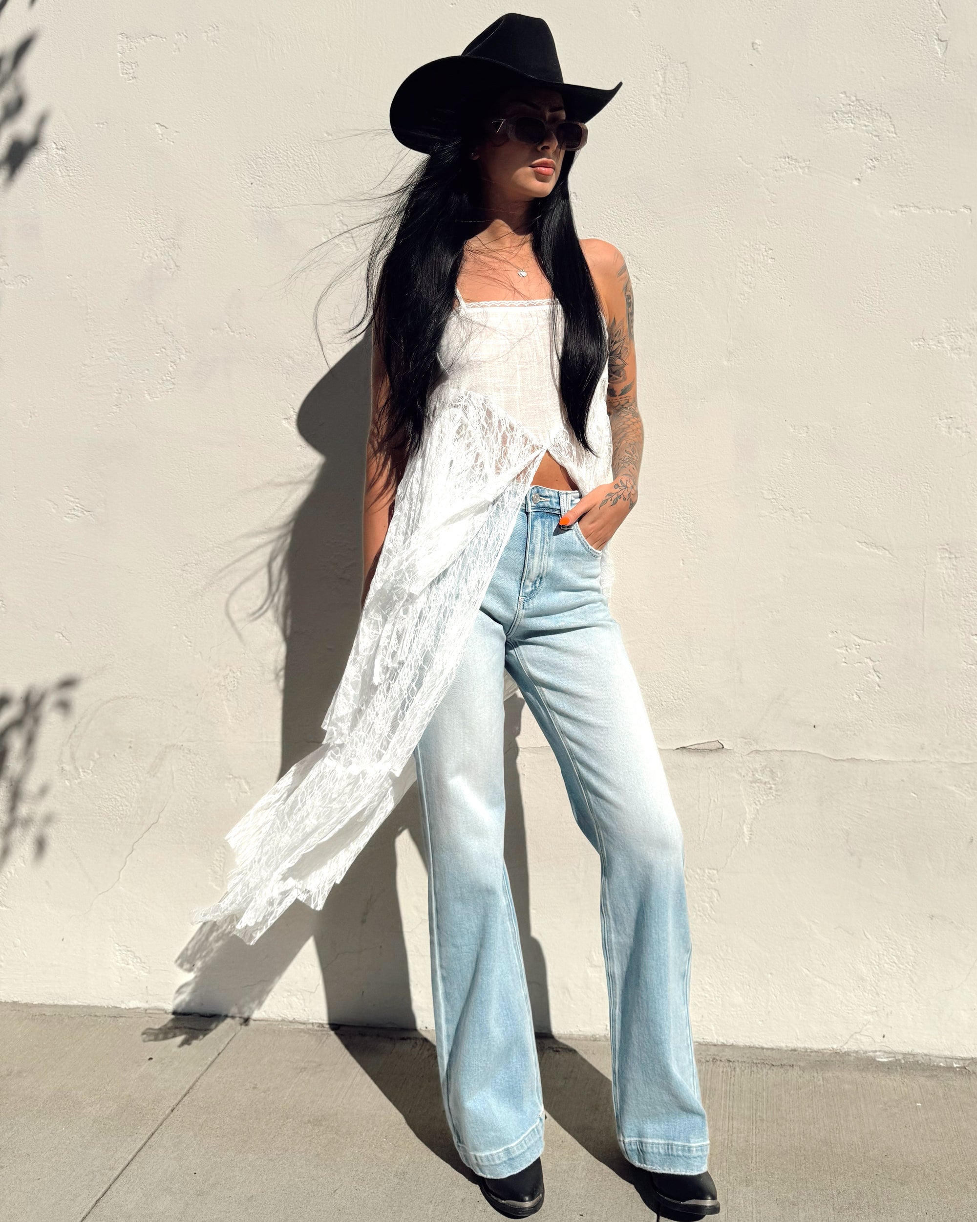 Lace Cami Maxi Top