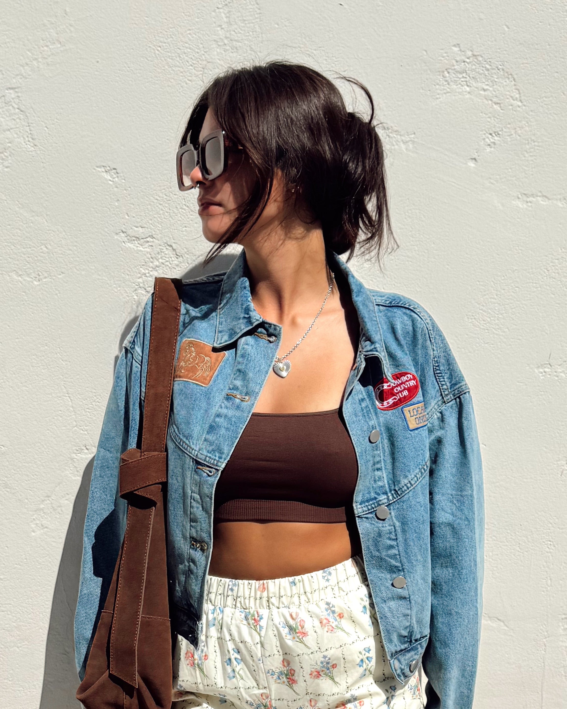 Western Patch Denim Jacket