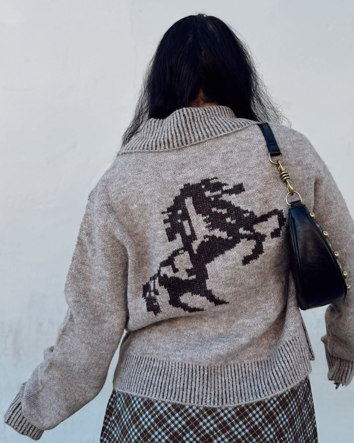 Lucky Horses Zip Cardigan