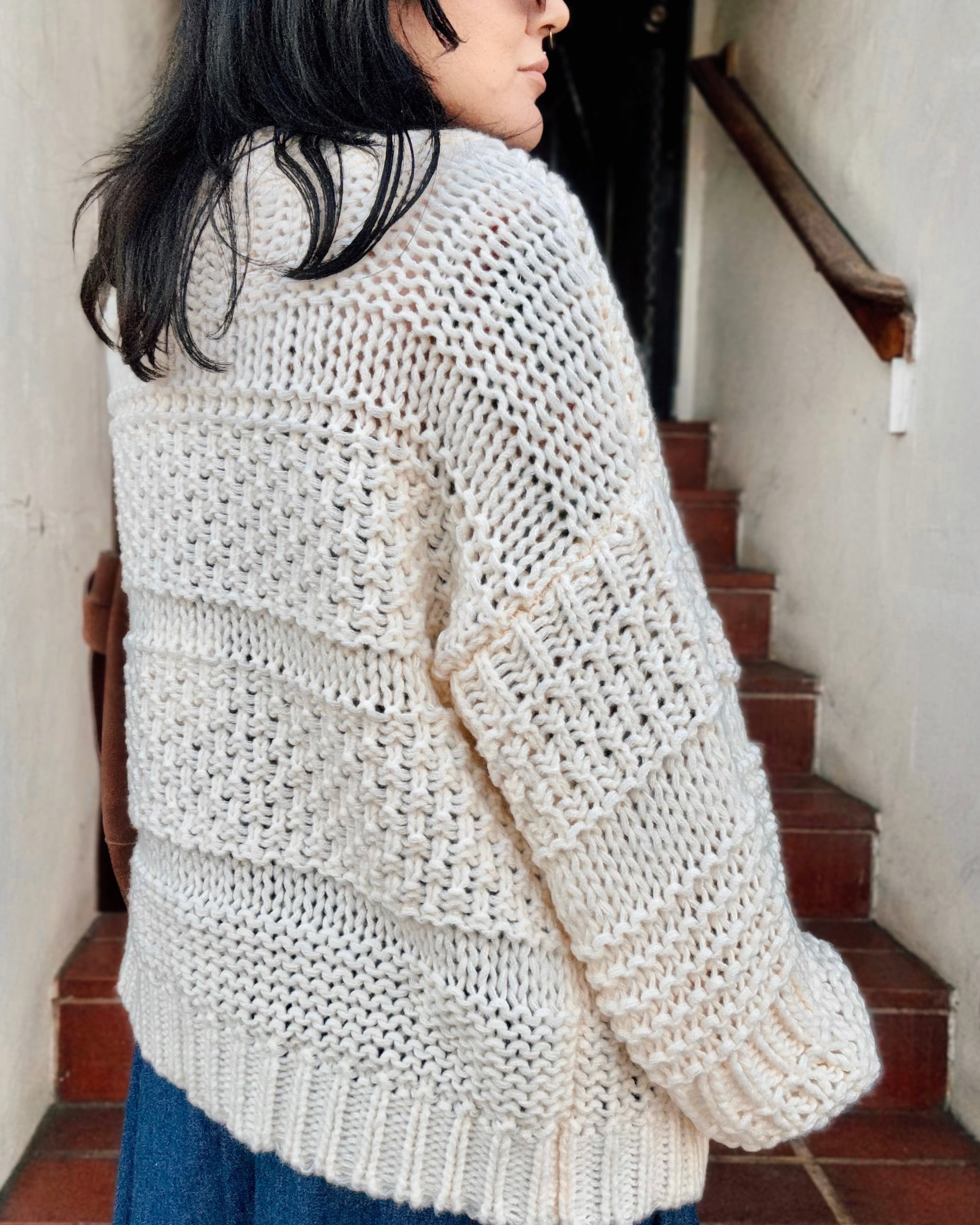 Chunky Knit Cardigan - Cream