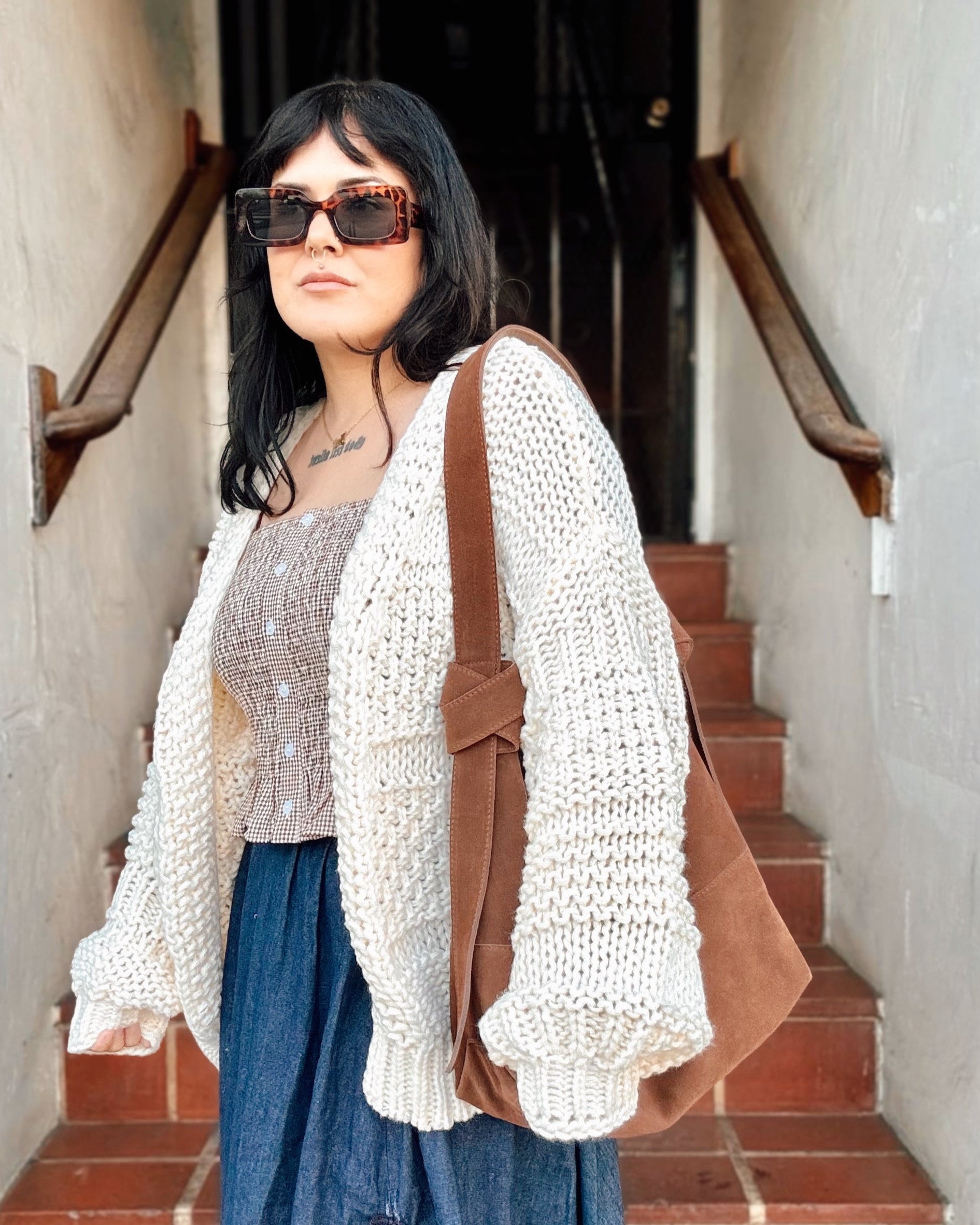Chunky Knit Cardigan - Cream