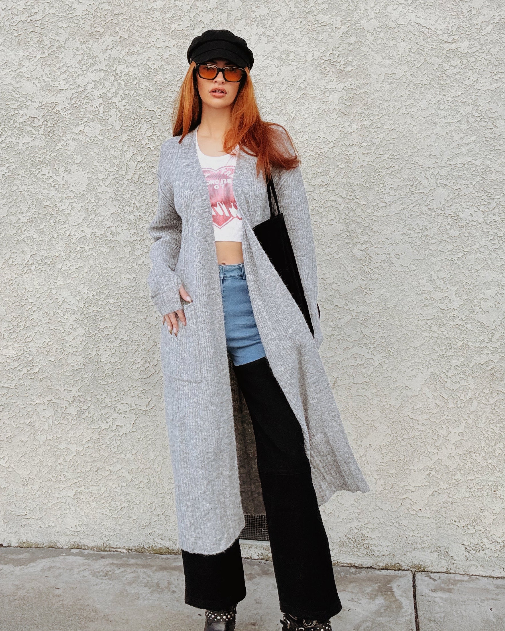 Maxi Cardigan - Grey