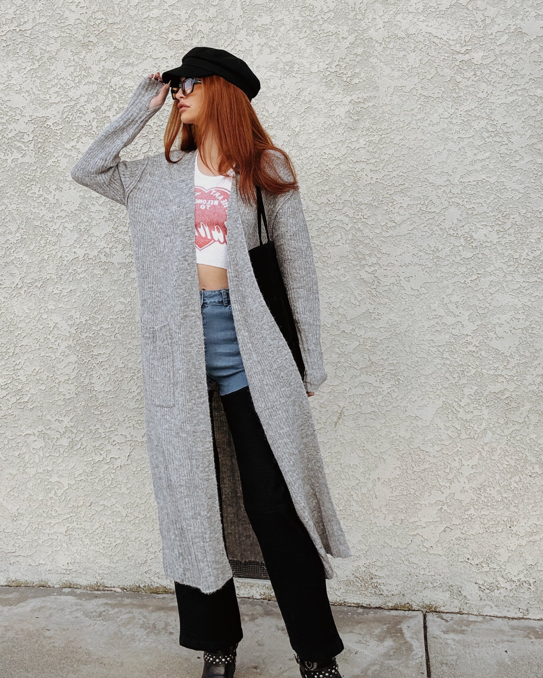 Maxi Cardigan - Grey