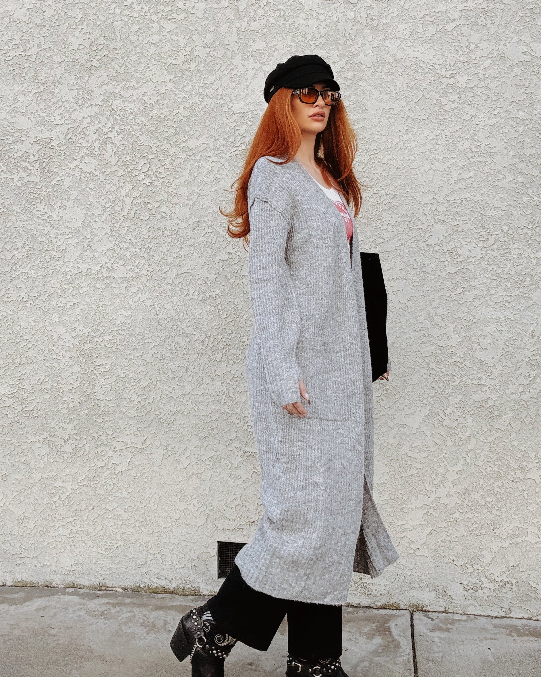 Maxi Cardigan - Grey