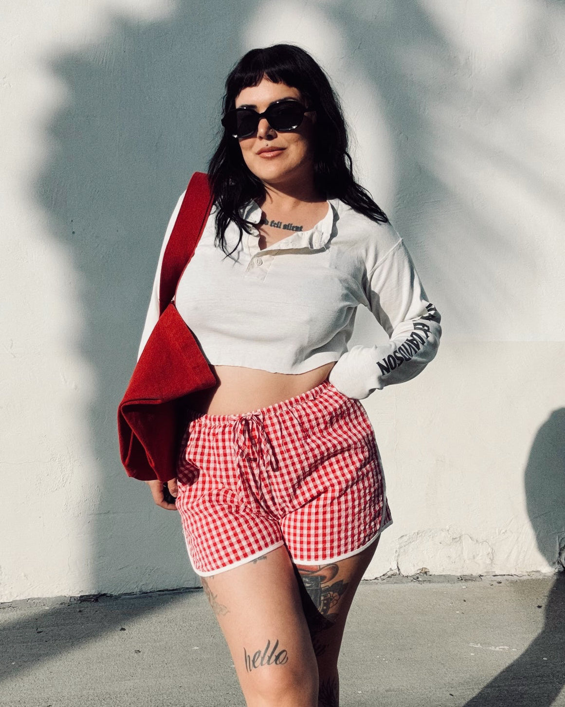 Gingham Shorts - Red