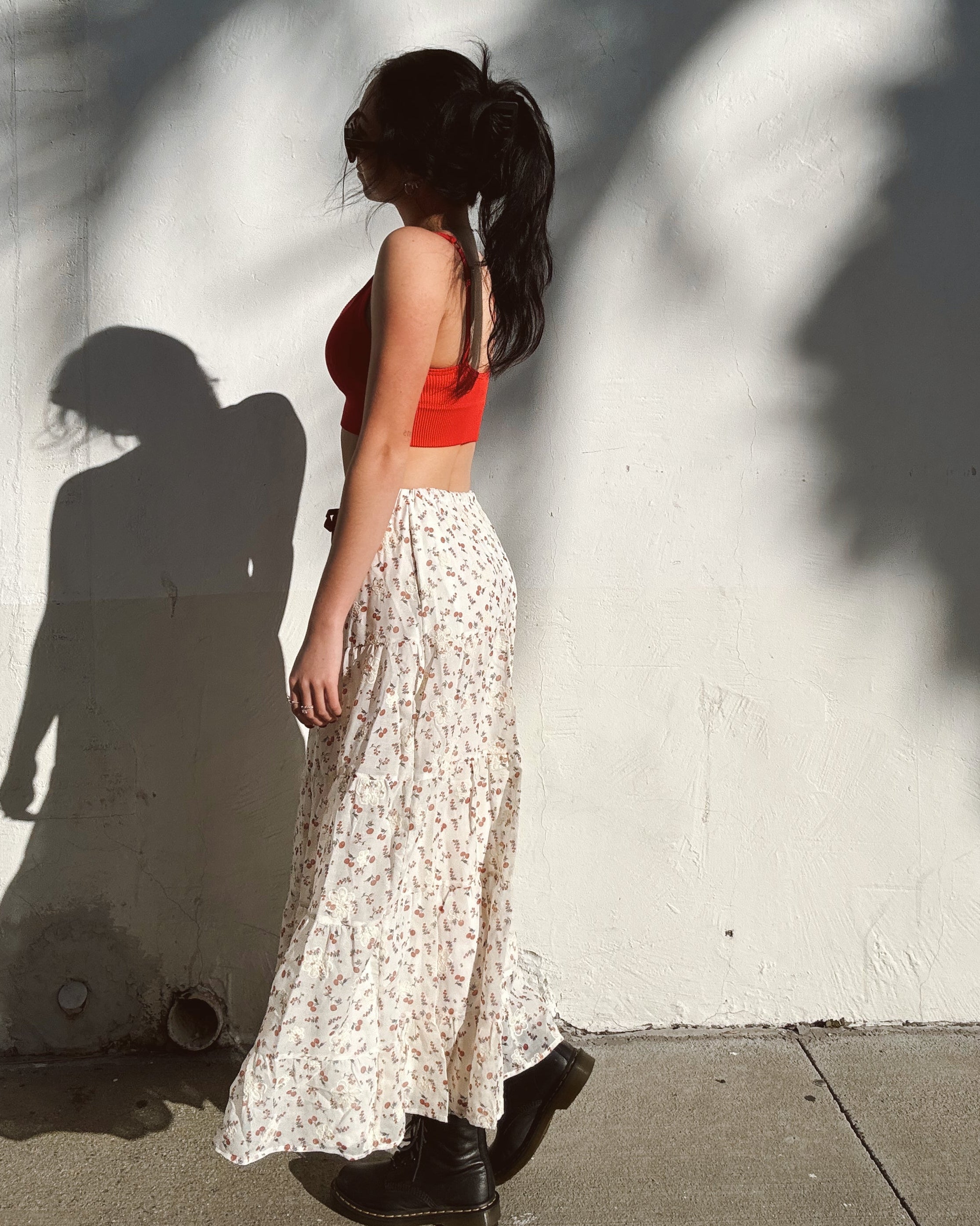 Cherries Maxi Skirt