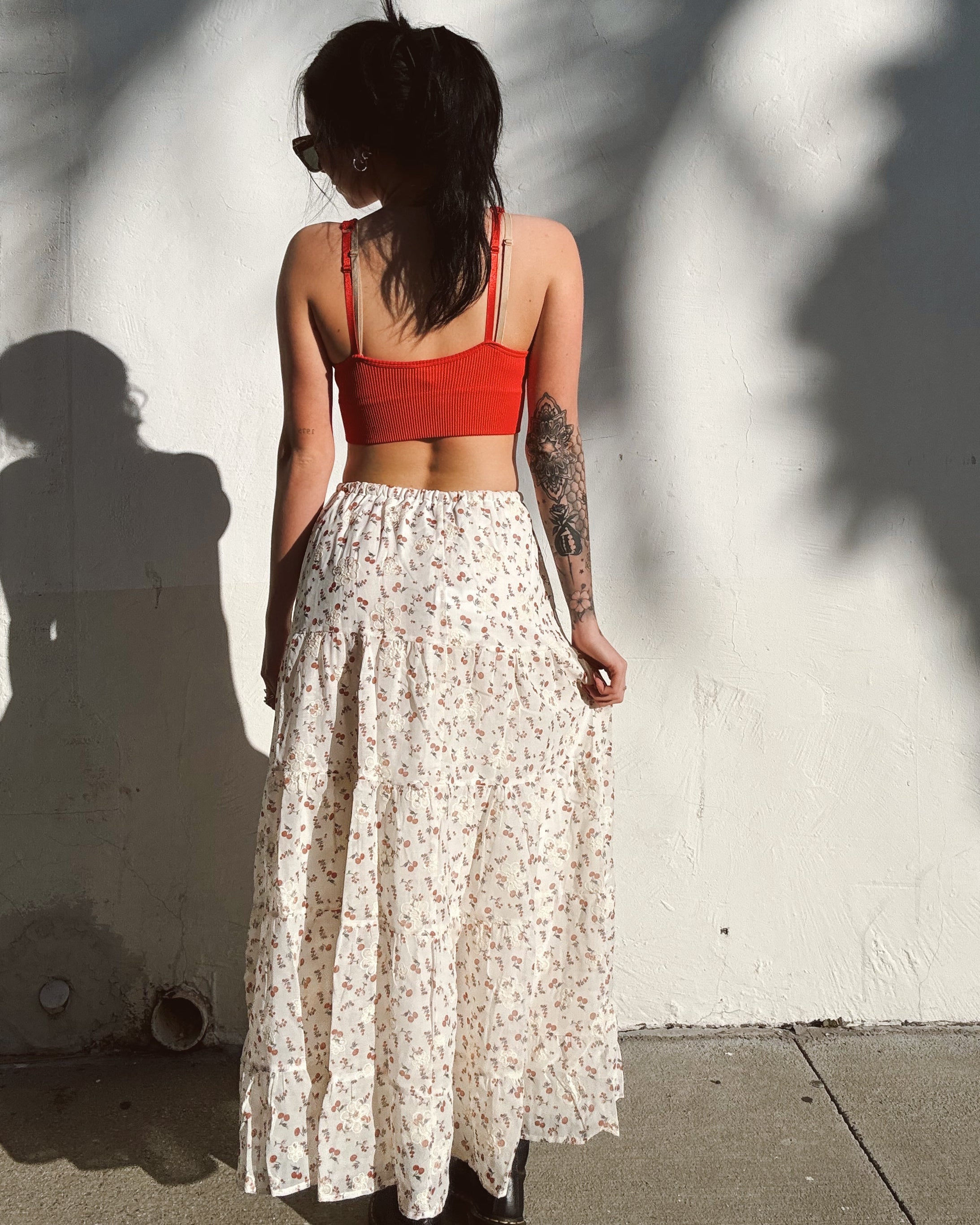 Cherries Maxi Skirt