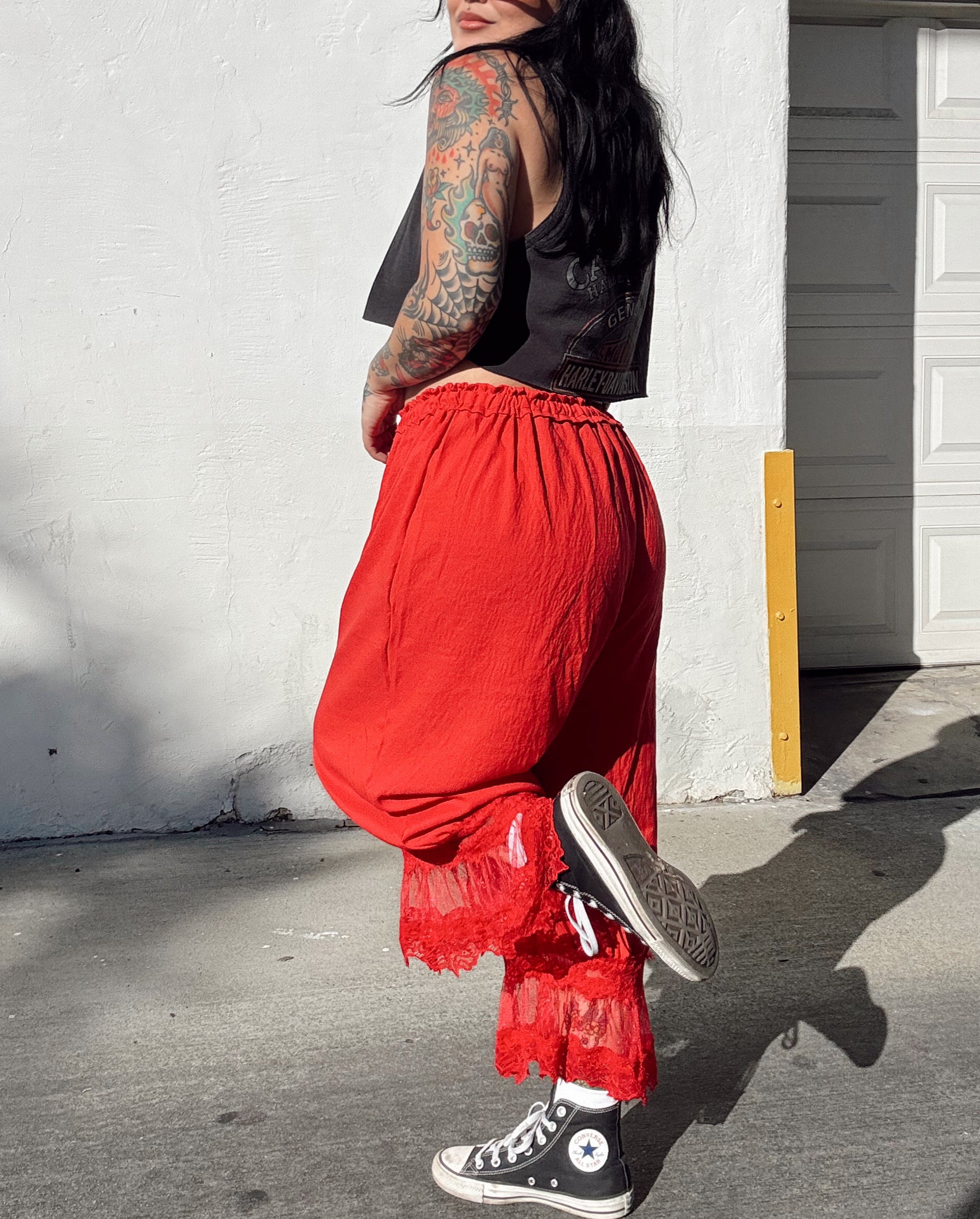 Bloomer Pants - Red