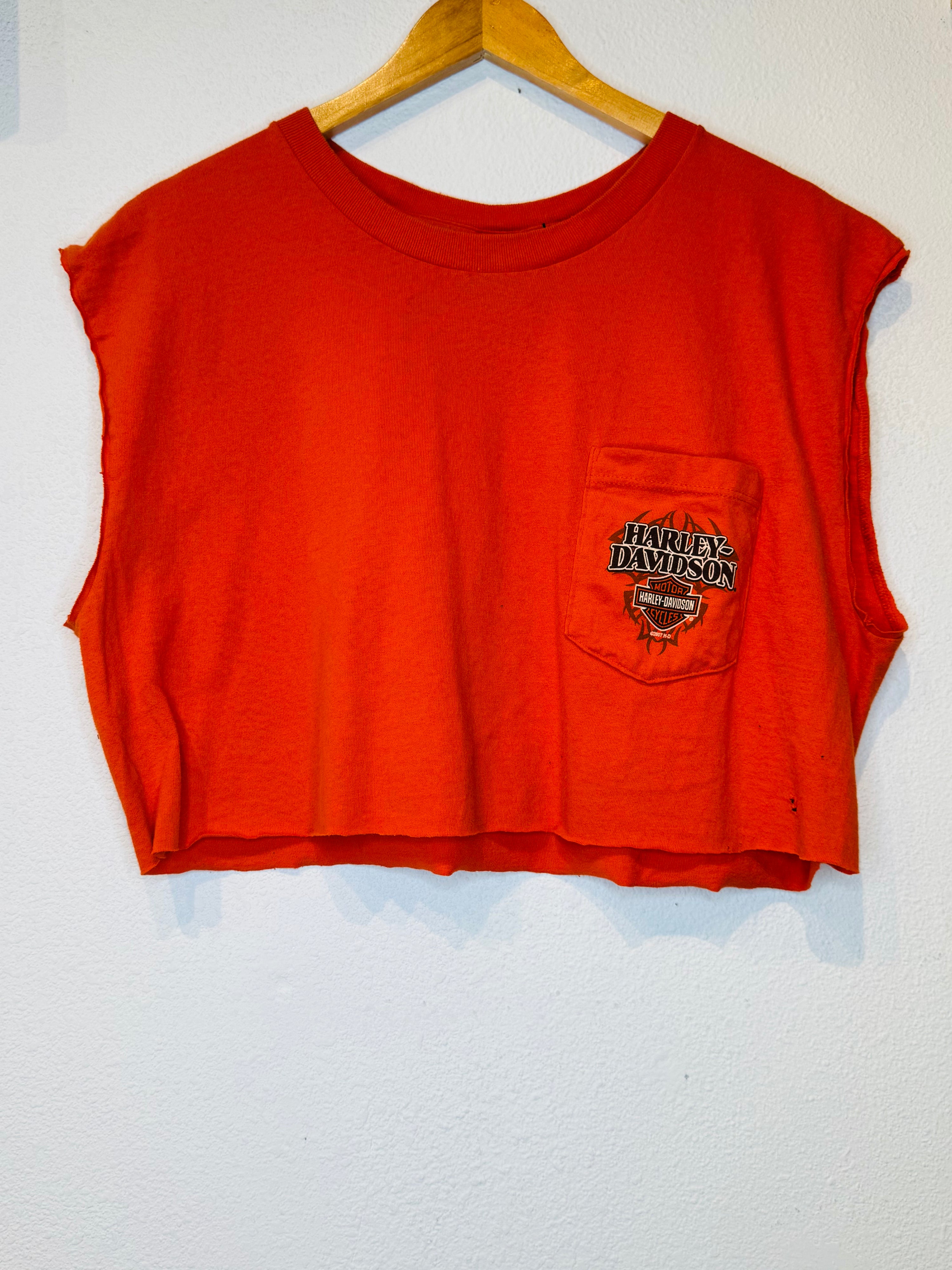 Vegas Harley Vintage Crop Tank