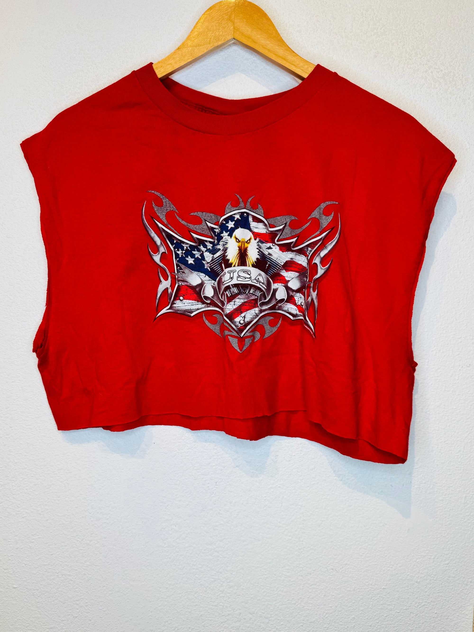 USA Vintage Crop Tank