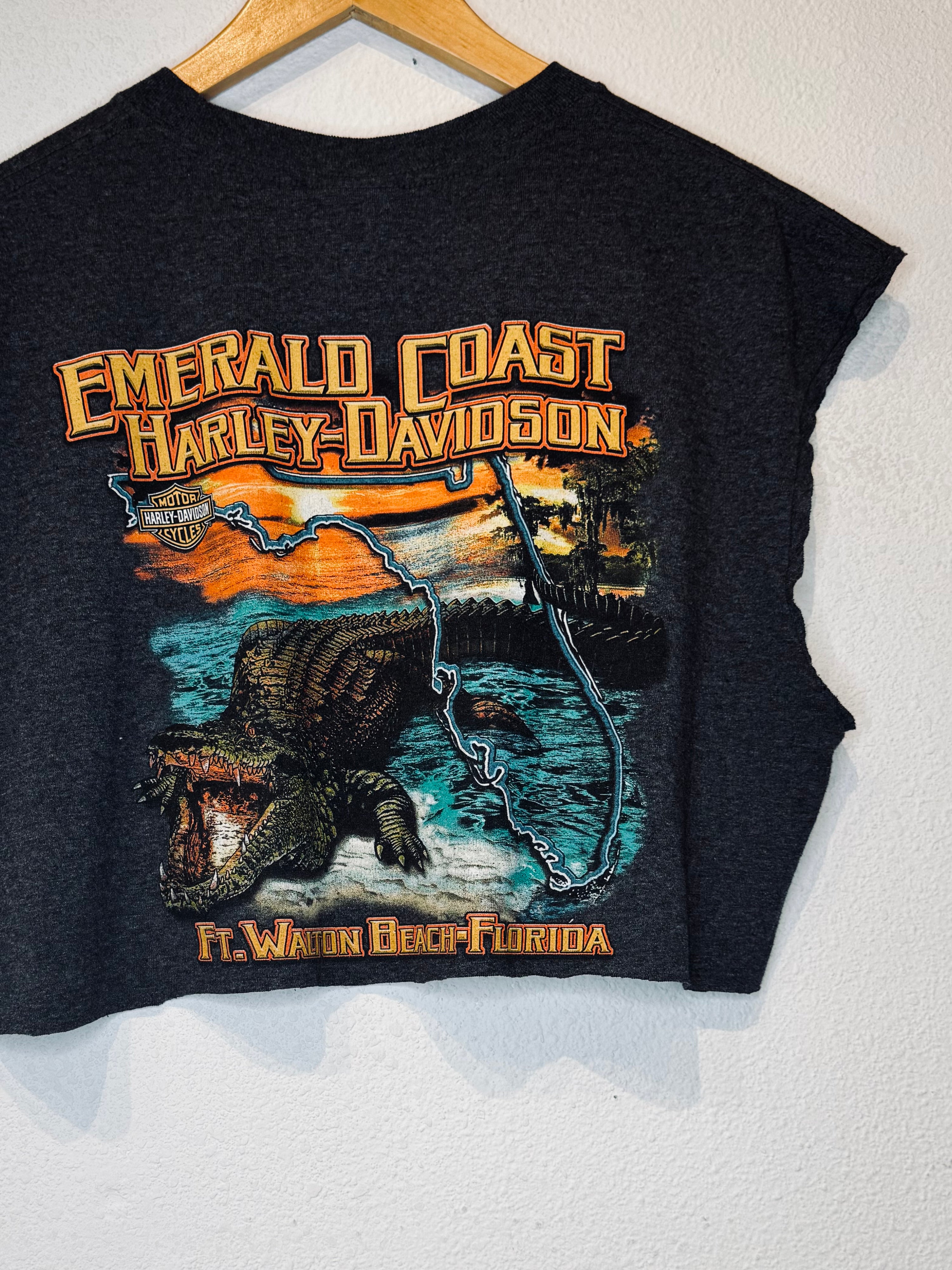 Emerald Coast Harley Vintage Crop Tank