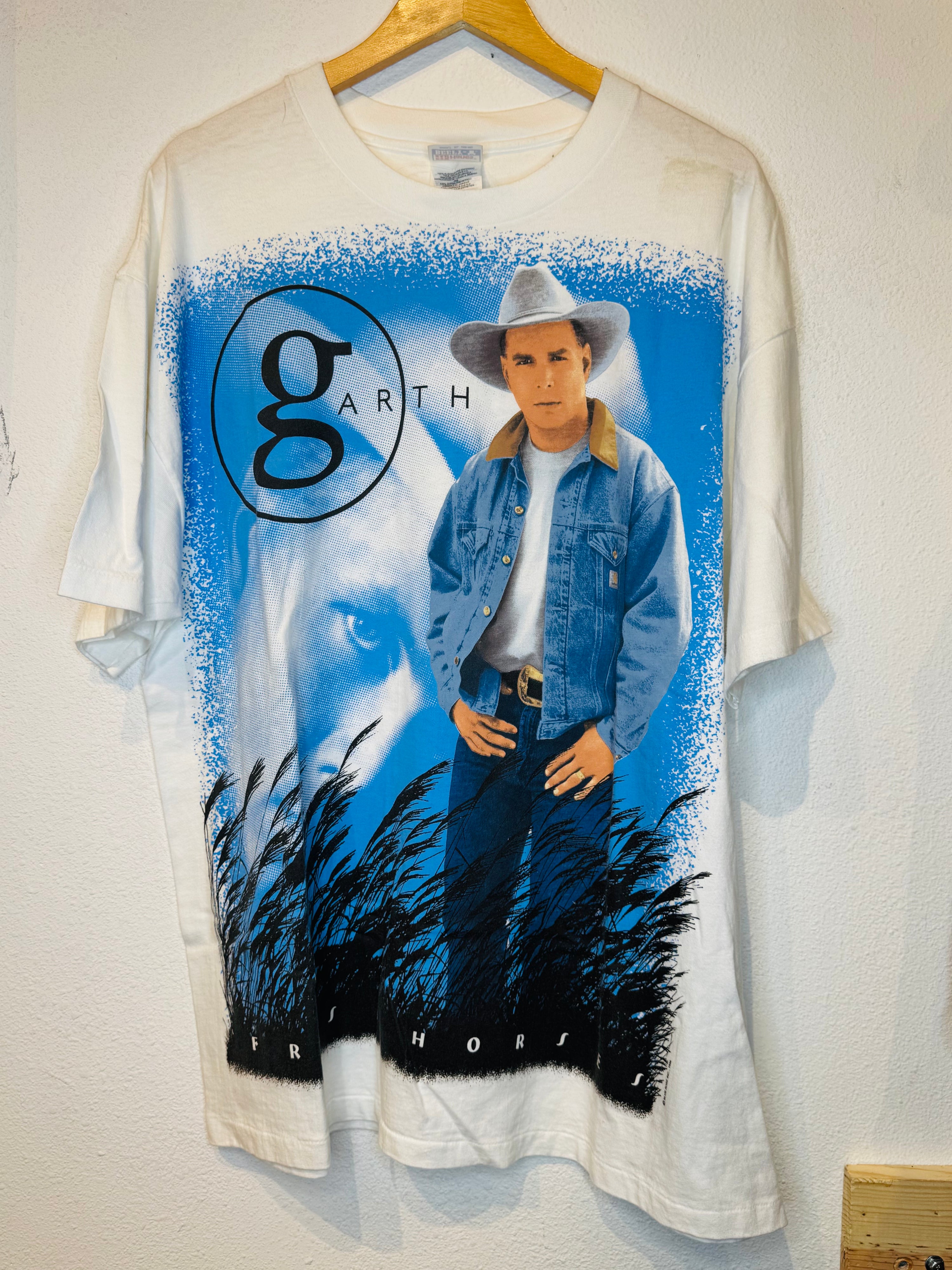 Garth Brooks Fresh Horses Vintage Tee