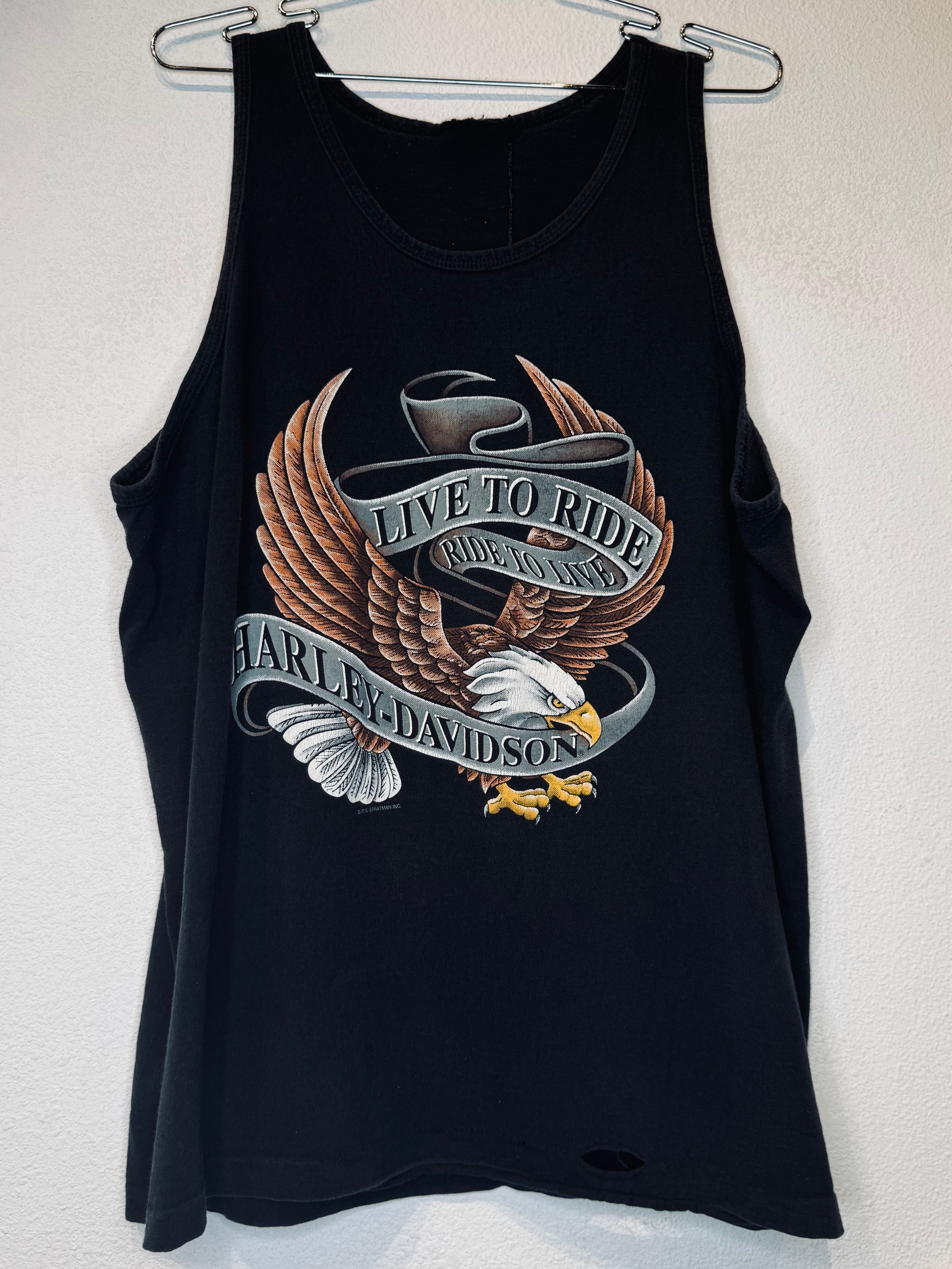 Live to Ride Harley Vintage Tank