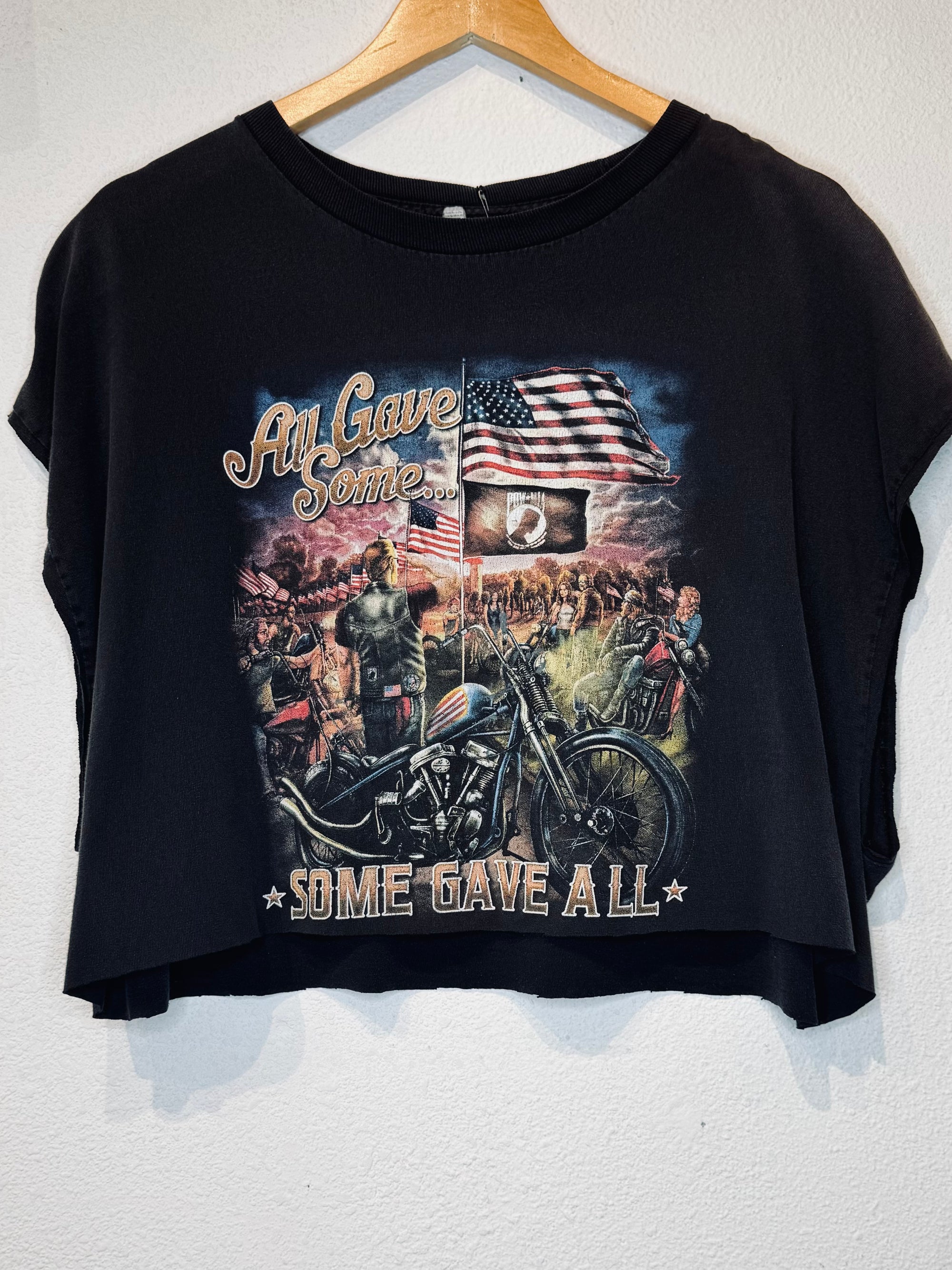 Some Gave All Vintage Crop Tank