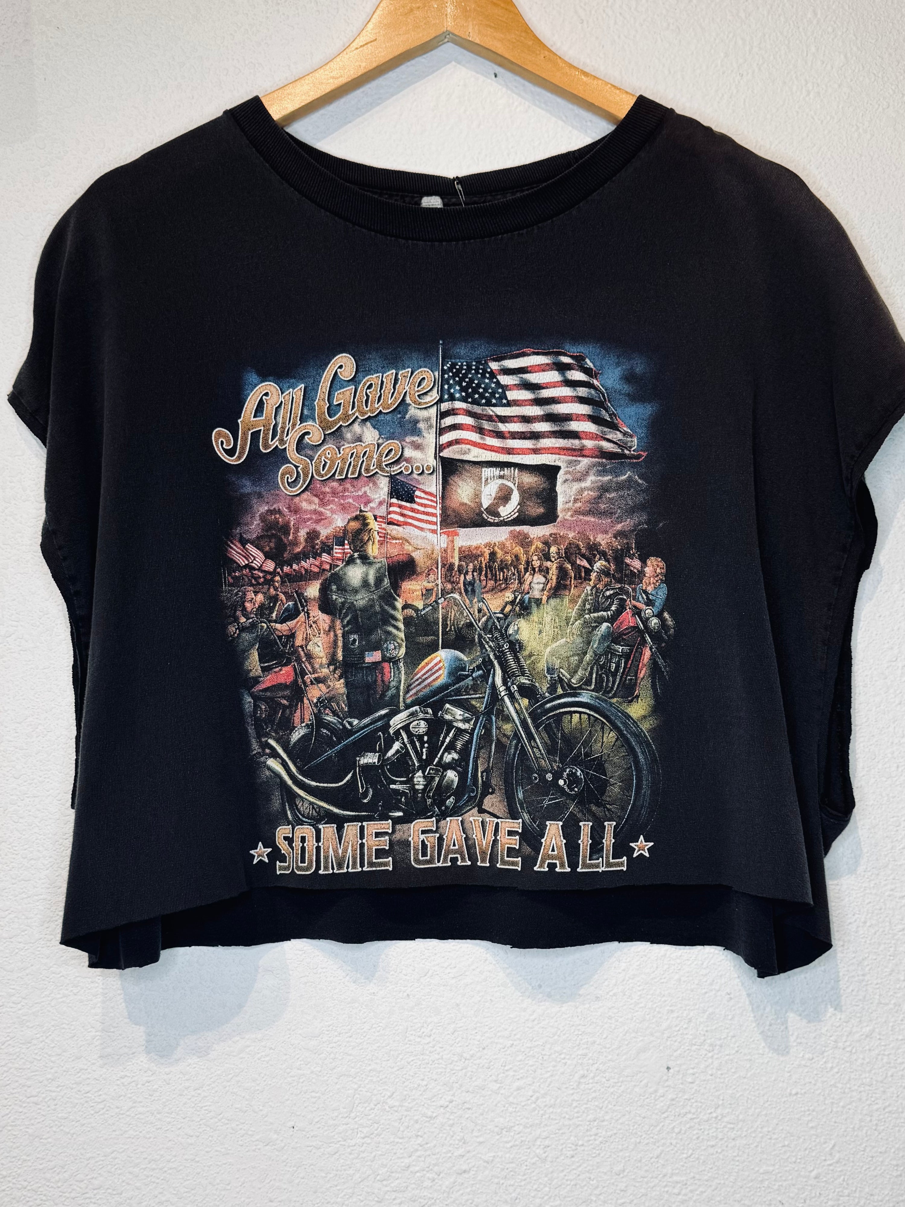 Some Gave All Vintage Crop Tank